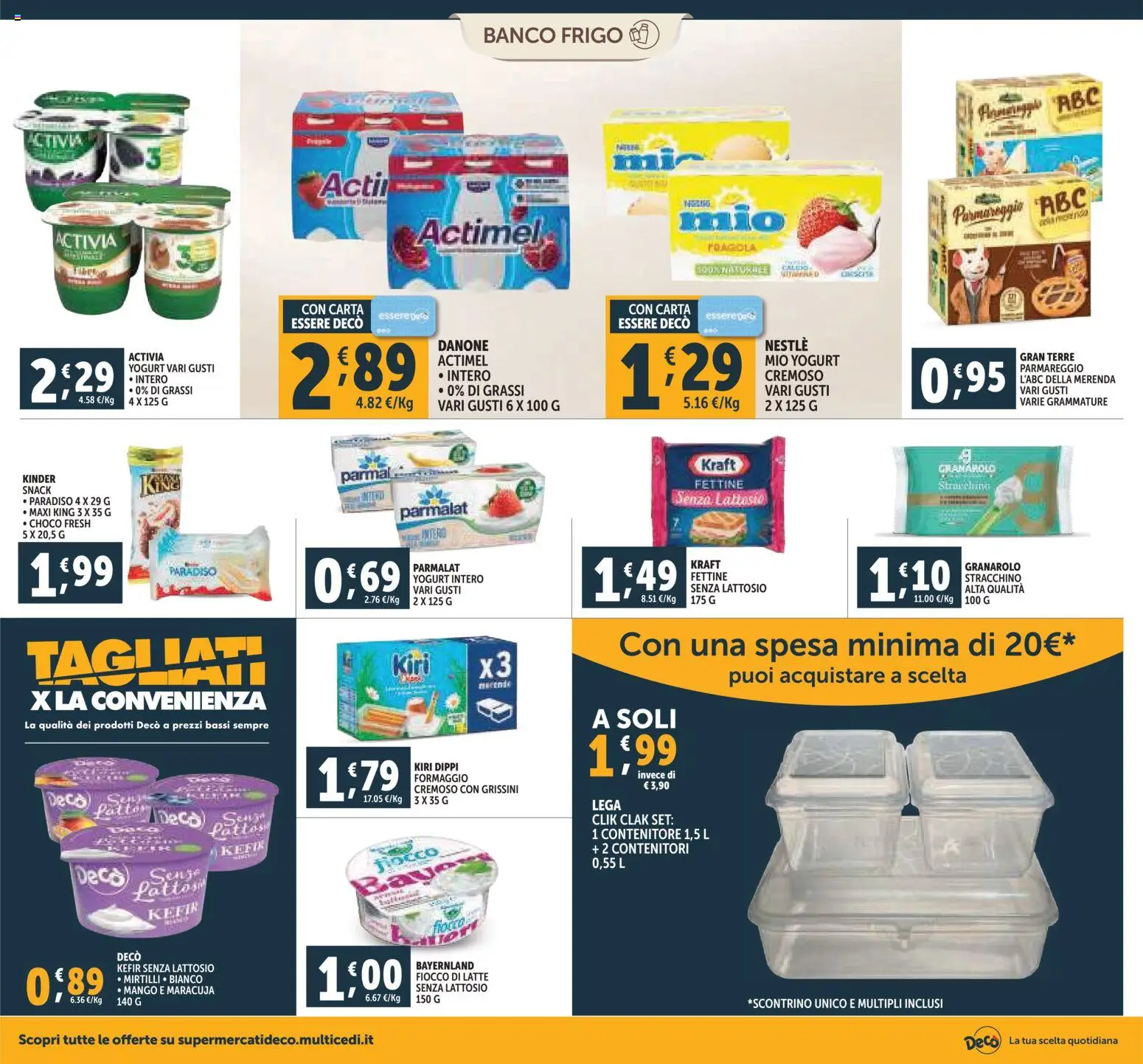 Volantino Decò del 07.11.2025 | Pagina: 10 | Prodotti: Yogurt, Mirtilli, Stracchino, Grissini