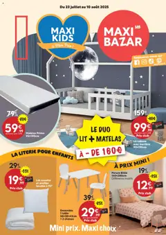 Maxi Bazar - Prévisualisation de Maxi Bazar catalogue valide à partir de 23.07.2025