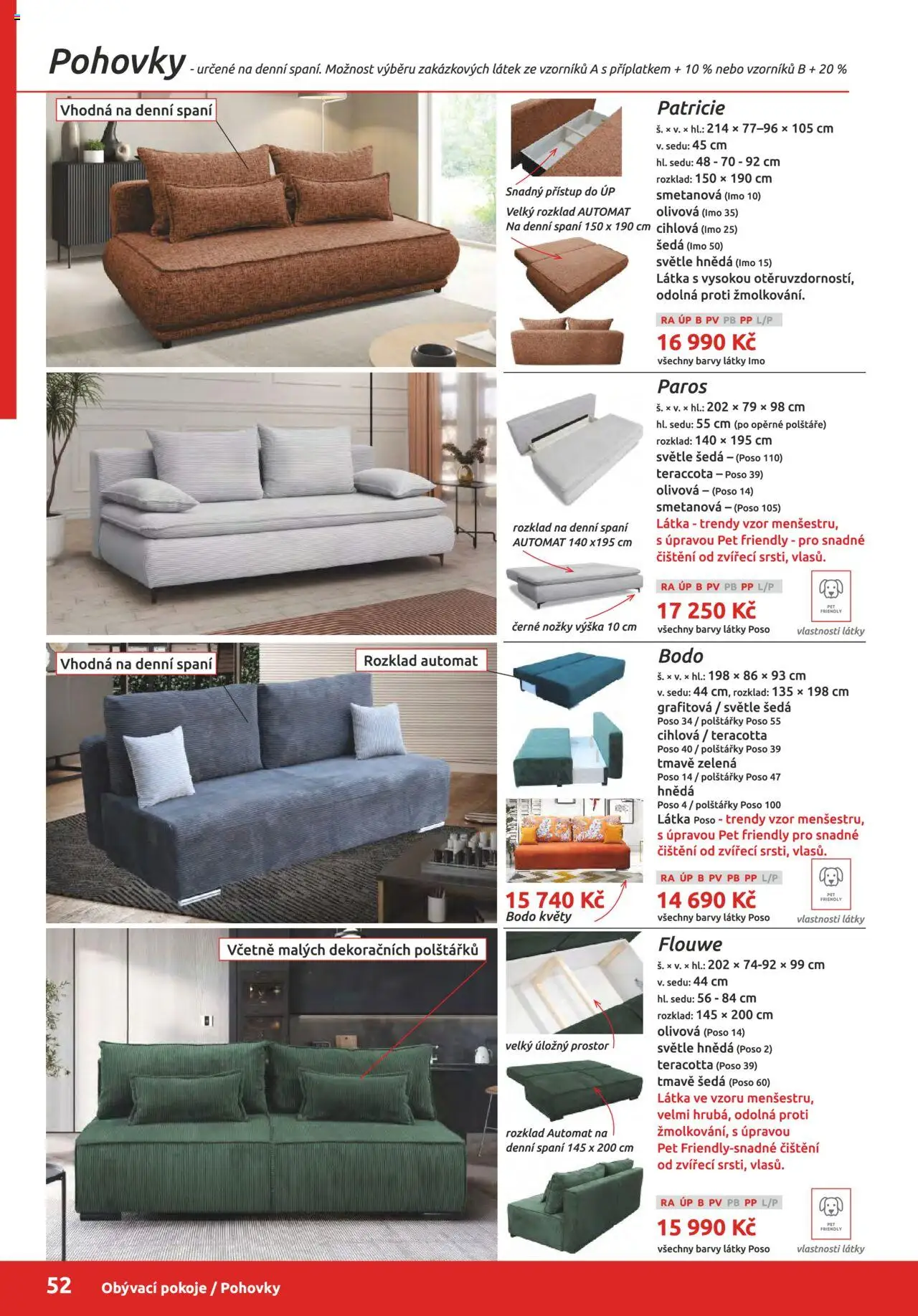 ORFA nábytek katalog 2025-2026 od 01.10.2025 | Strana: 52 | Produkty: Polštářky, Polštáře, Barvy