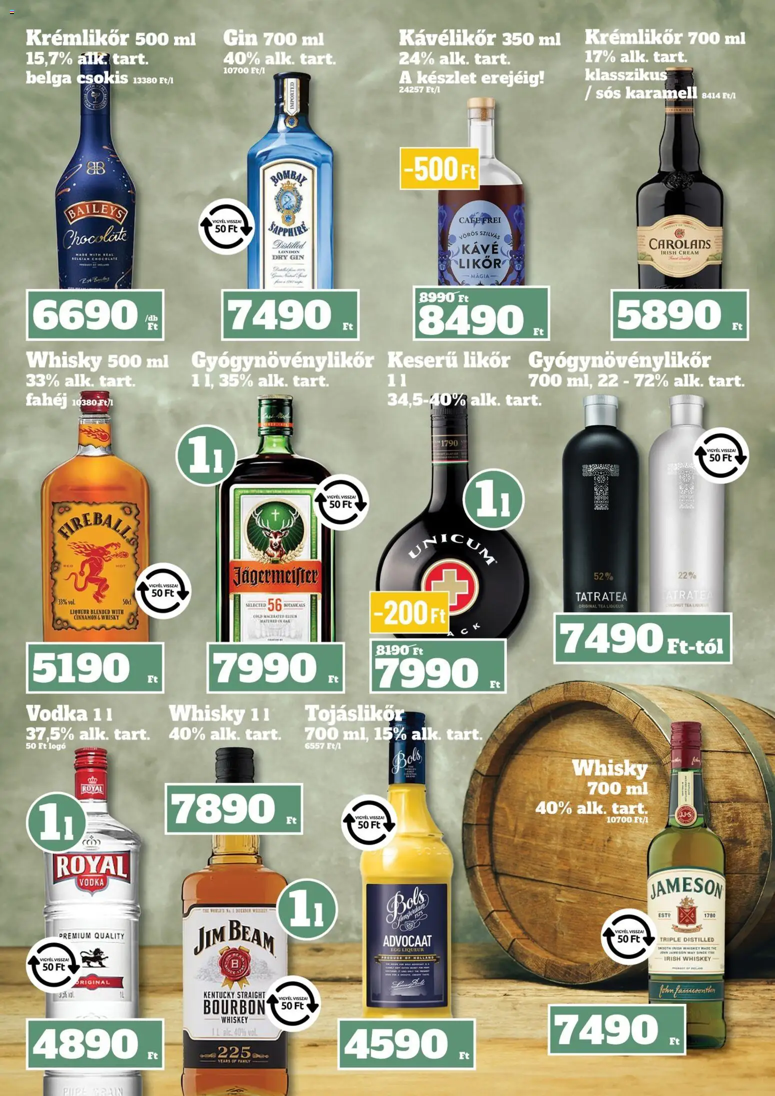 Family Diszkont akciós ujság - amely érvényes a következő dátumtól: 13.11.2025 | Oldal: 21 | Termékek: Krémlikőr, Bourbon, Tojáslikőr, Vodka