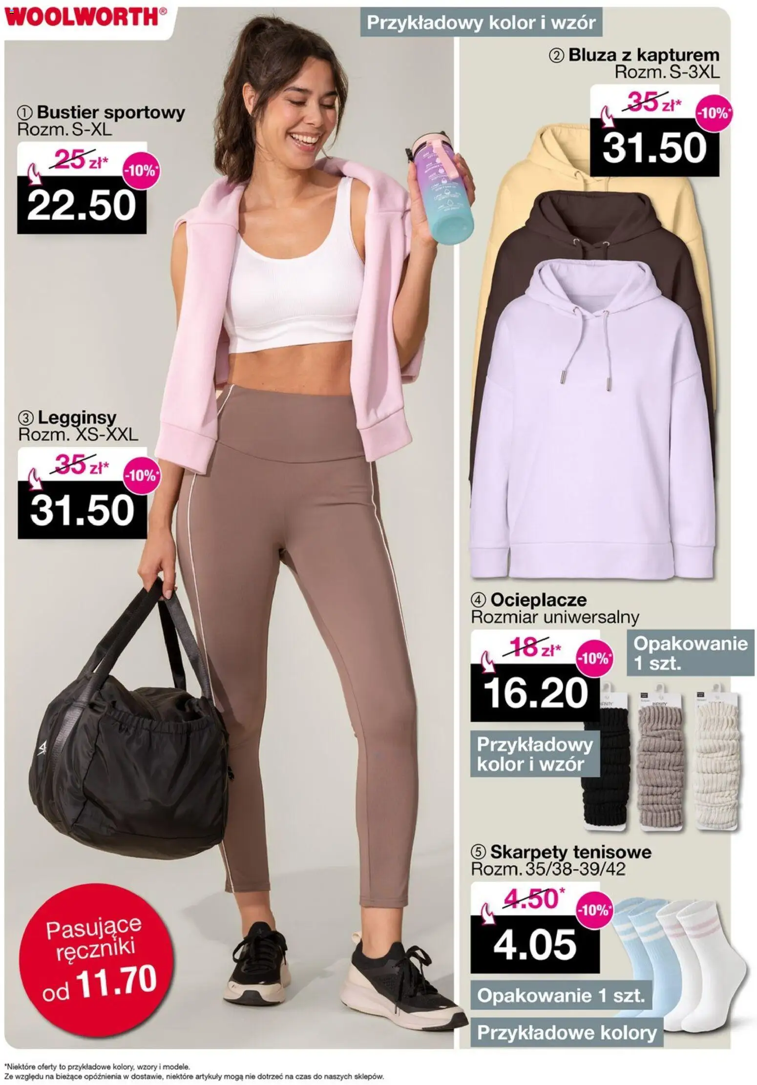 Woolworth Gazetka od 09.01.2026 | Strona: 3 | Produkty: Bluza z kapturem, Skarpety, Legginsy