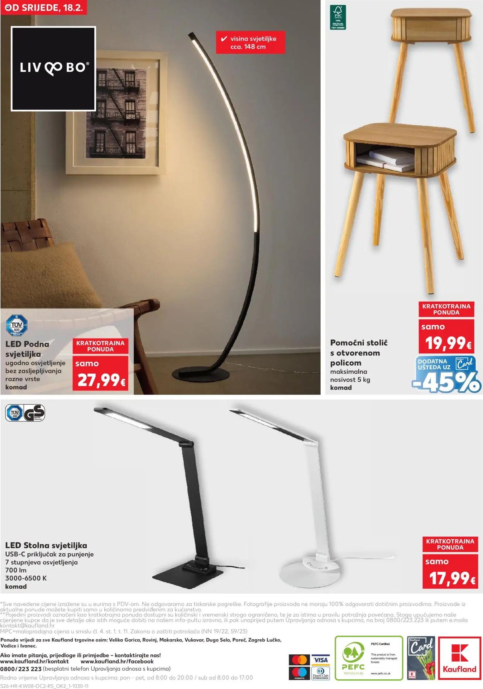 Kaufland katalog | vrijedi od 18.02.2026 | Stranica: 26 | Proizvodi: Stolić, Svjetiljka, Telefon