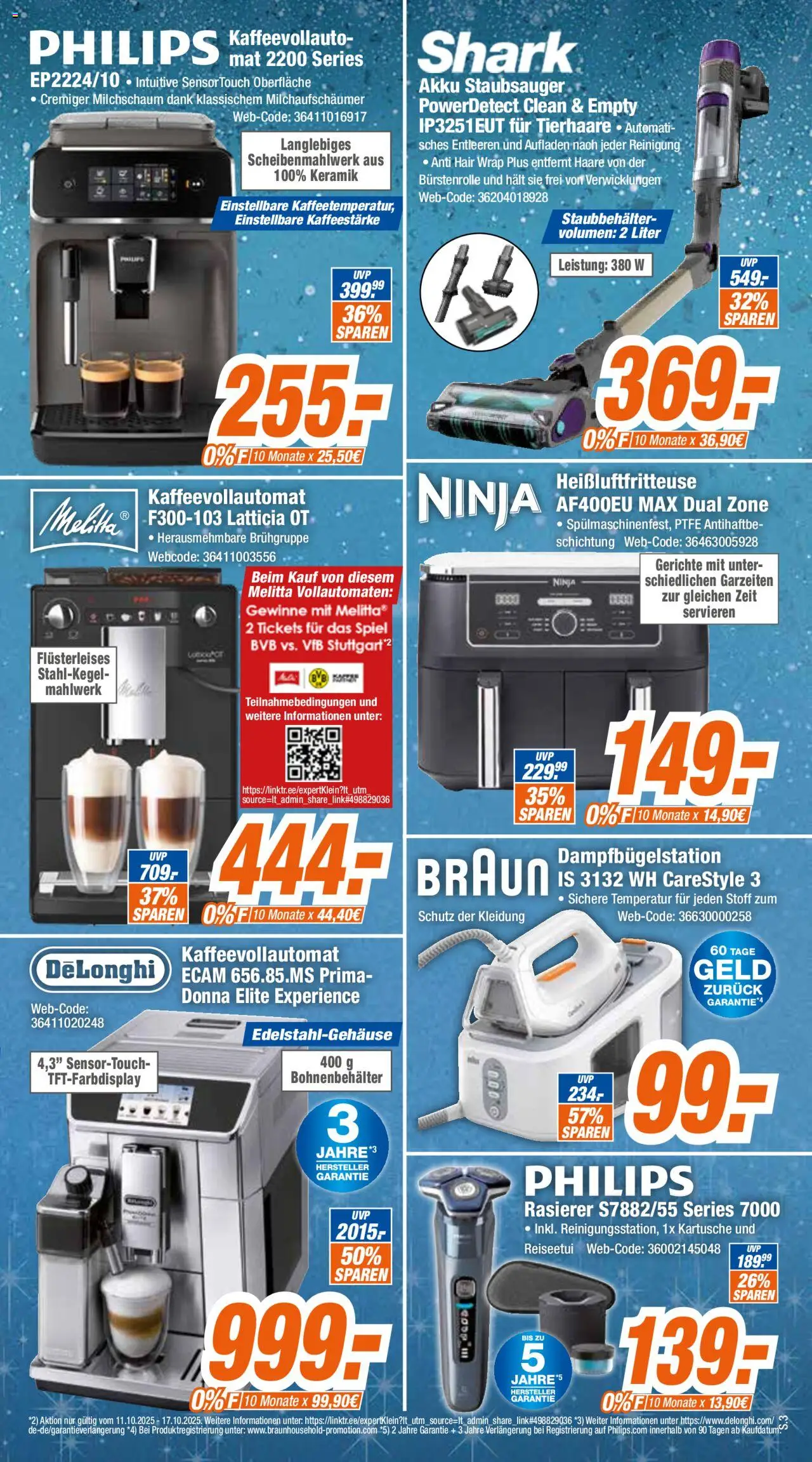 Expert Geburtstag – gültig ab 11.10.2025 | Seite: 3 | Produkte: Spiel, Philips, Staubsauger, Rasierer