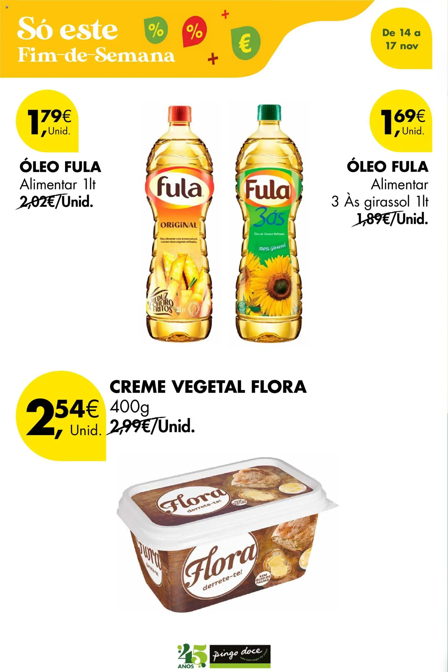 Pingo Doce Poupe este Fim de Semana │ válido de 14.11.2025 | Página: 18 | Produtos: Óleo, Creme