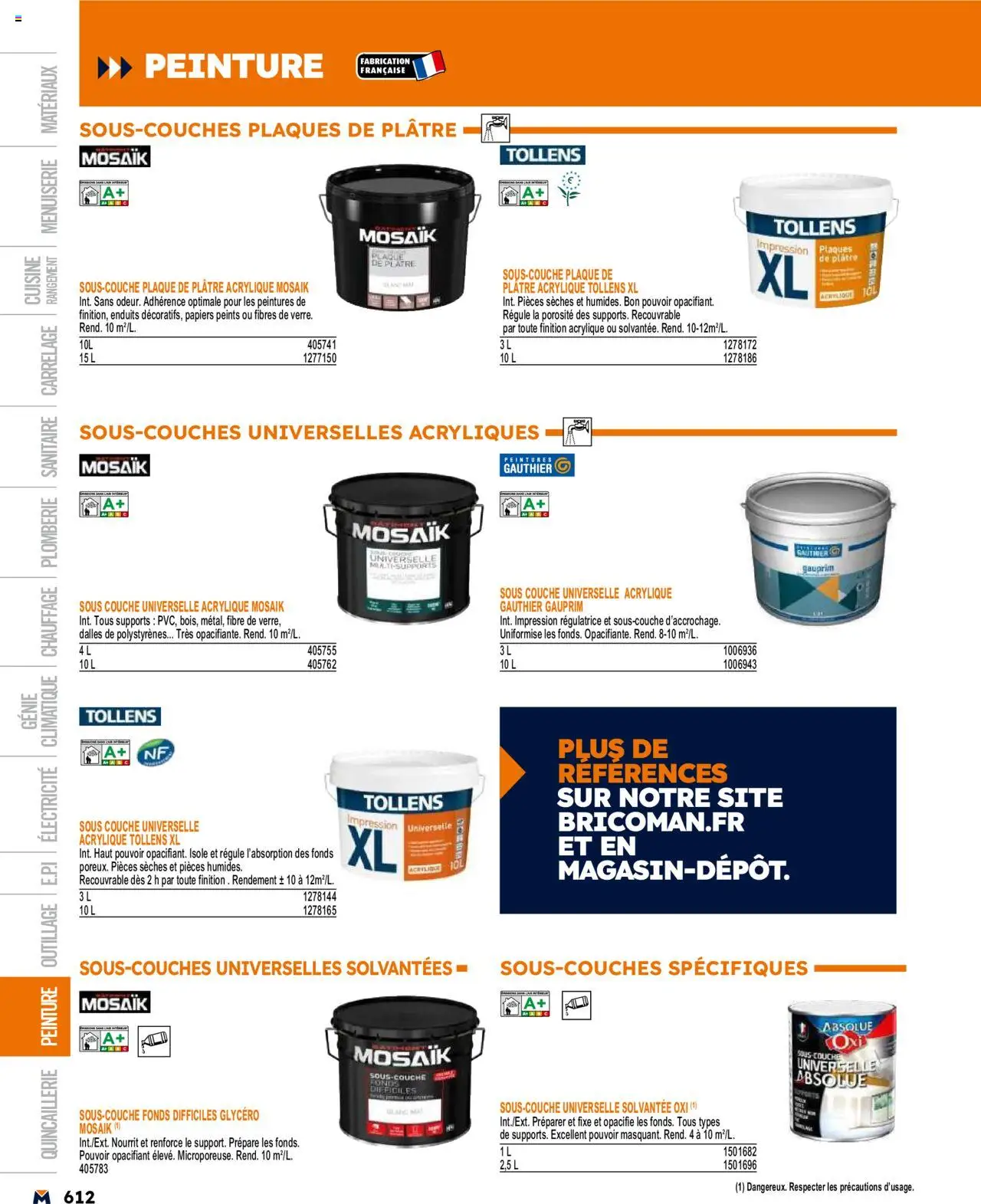  | Page: 612 | Produits: Plâtre