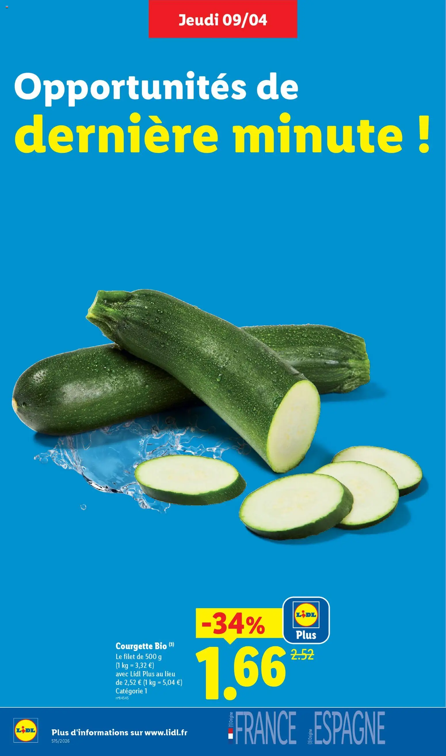 {H1} | Page: 4 | Produits: Courgette