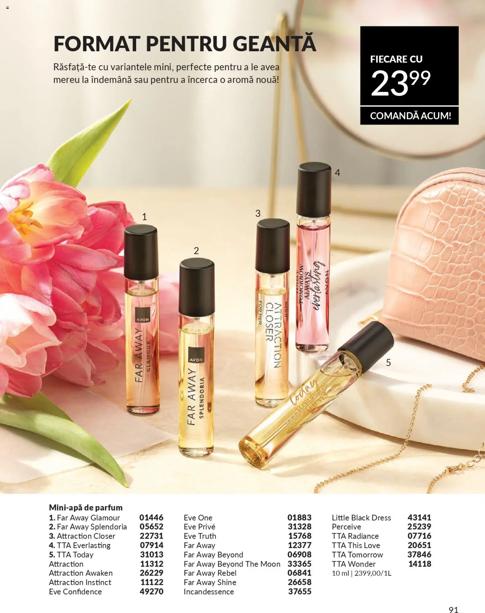 Noul catalog Avon – valabil de la 01.01.2026 | Pagină: 93 | Produse: Geantă, Parfum