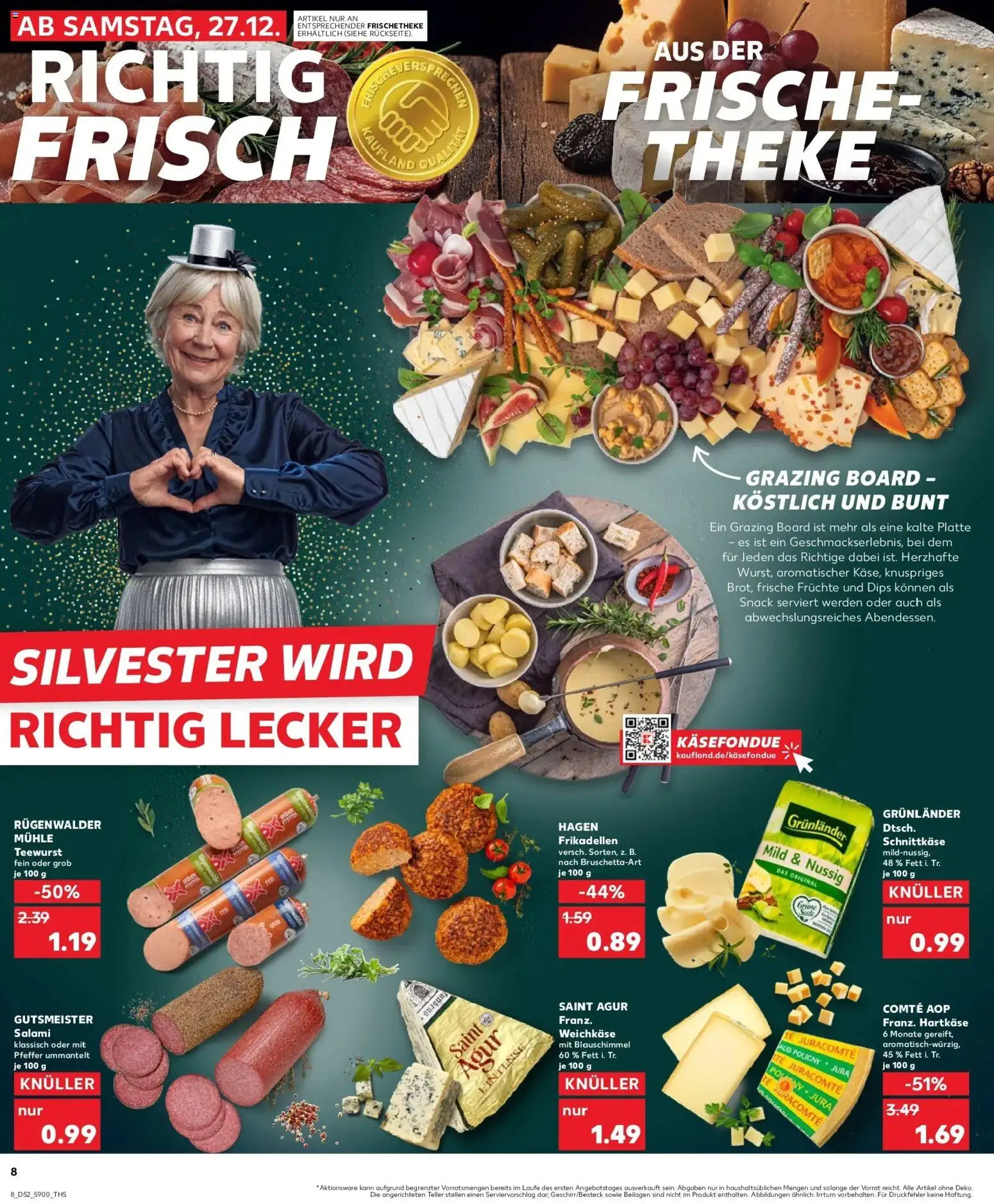 Kaufland prospekt Finsterwalde	 – gültig ab 27.12.2025 | Seite: 8 | Produkte: Mühle, Grunlander, Pfeffer, Salami