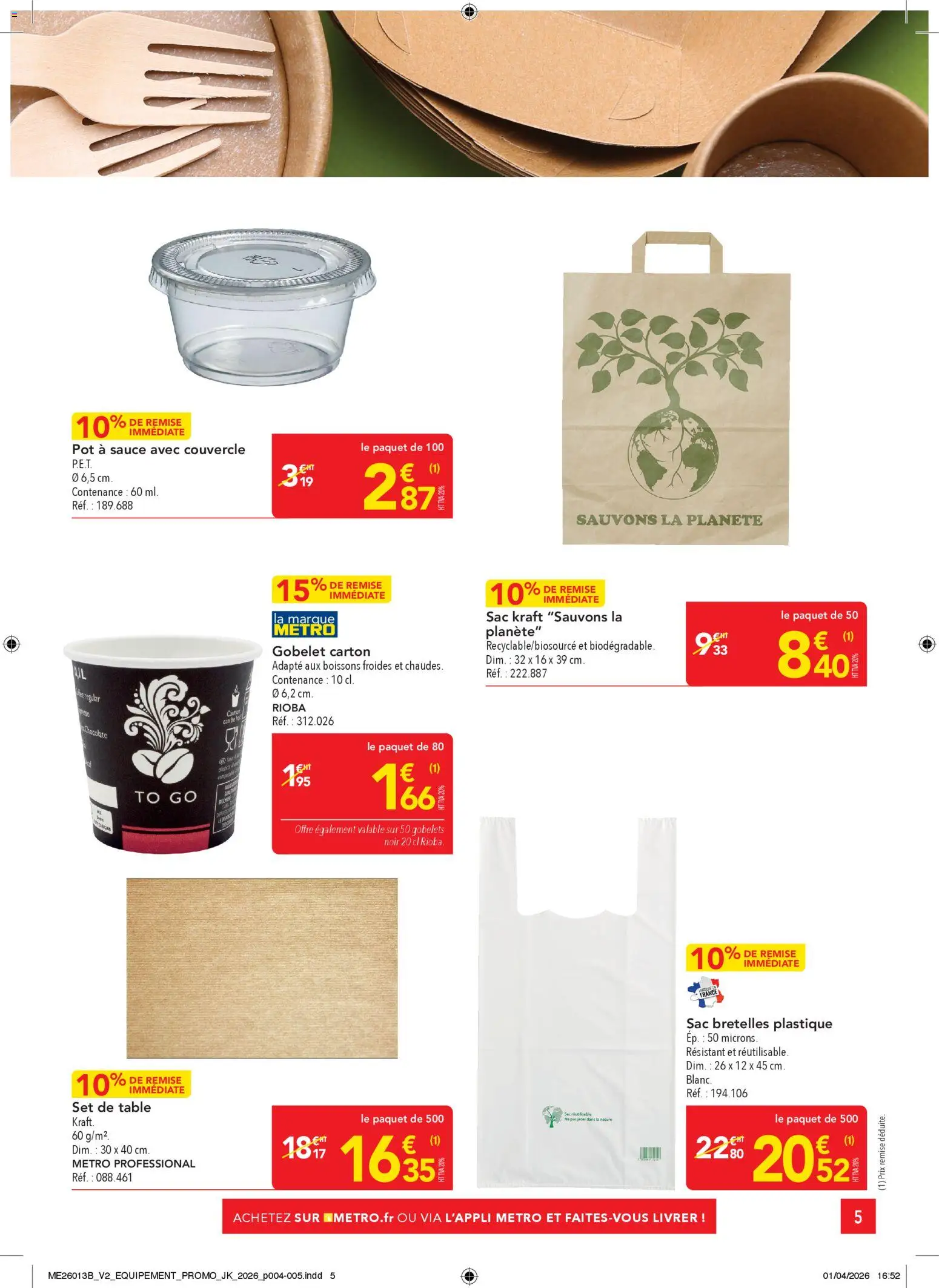 {H1} | Page: 5 | Produits: Sac, Table