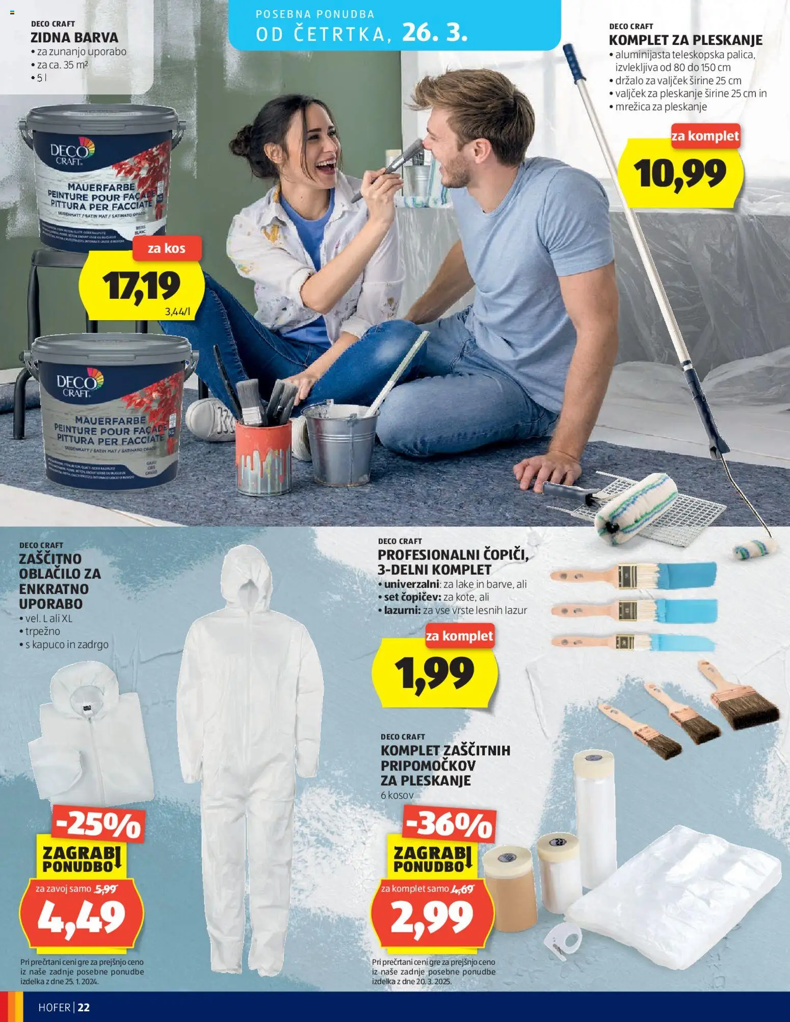 Novi Hofer katalog katalog ponudbe – veljaven od 19.03.2026 | Stran: 22 | Izdelki: Kos, Mrežica, Barva