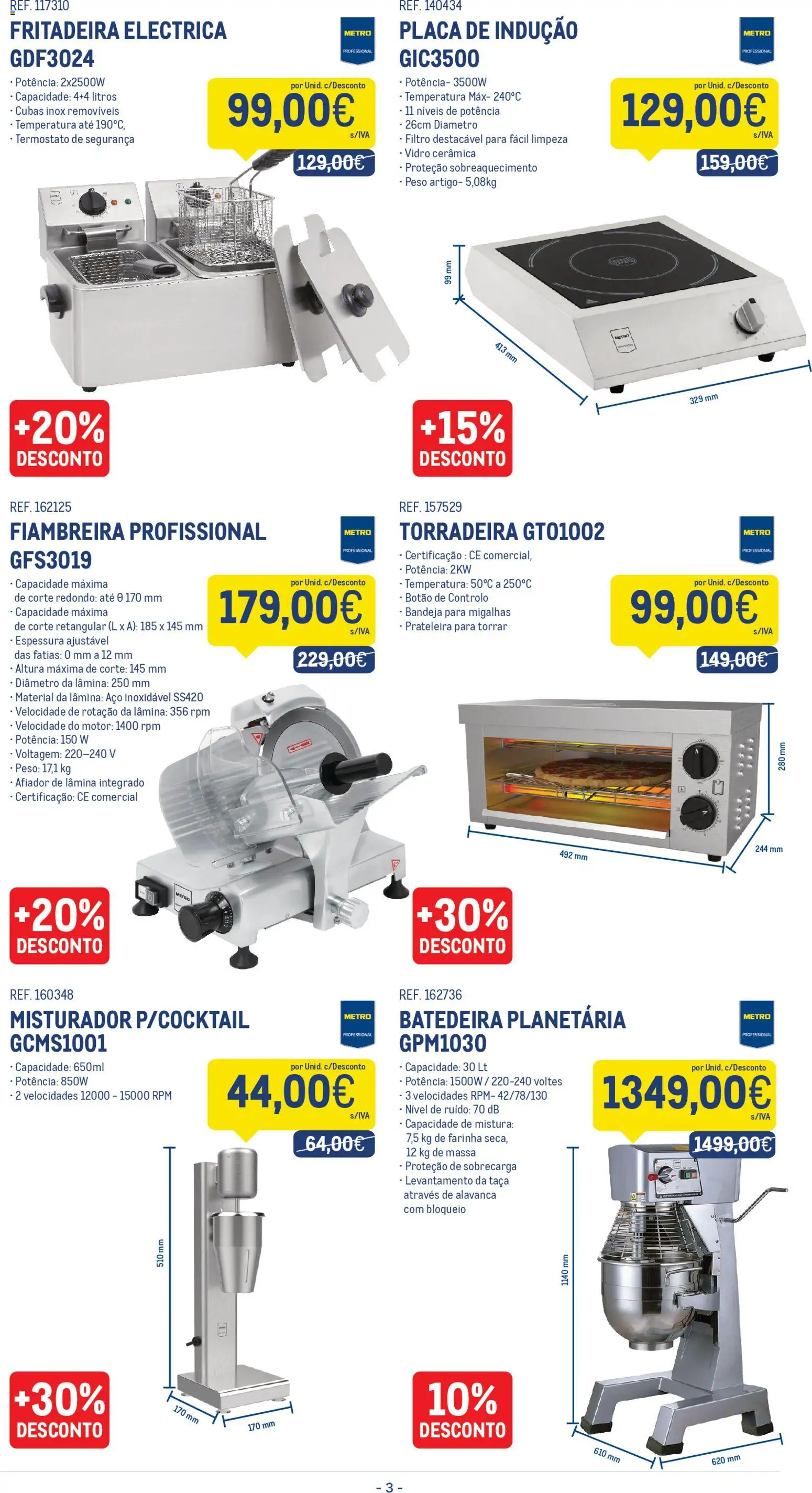 Makro Especial Equipamento Descontos até 30 │ válido de 17.02.2026 | Página: 3 | Produtos: Torradeira, Bandeja, Prateleira, Massa