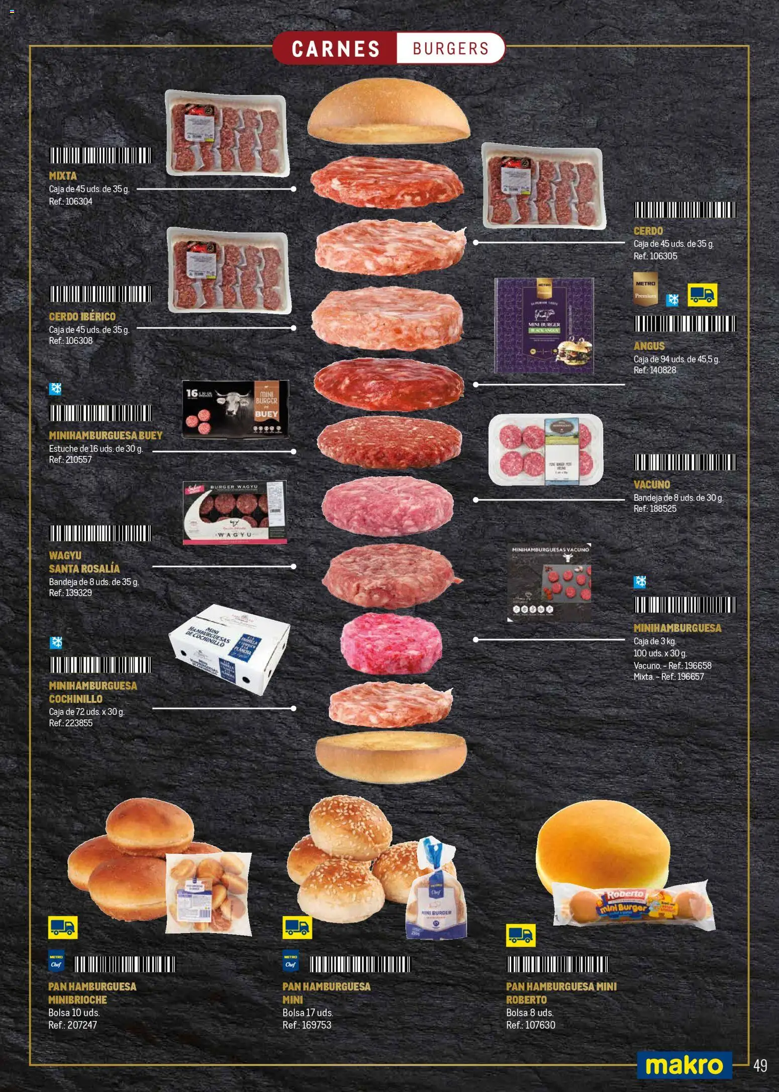 Makro Especial Catering Prat │ válido desde el 16.03.2026 | Página: 49 | Productos: Pan, Σοκολατούχο γάλα, Bandeja, Caja