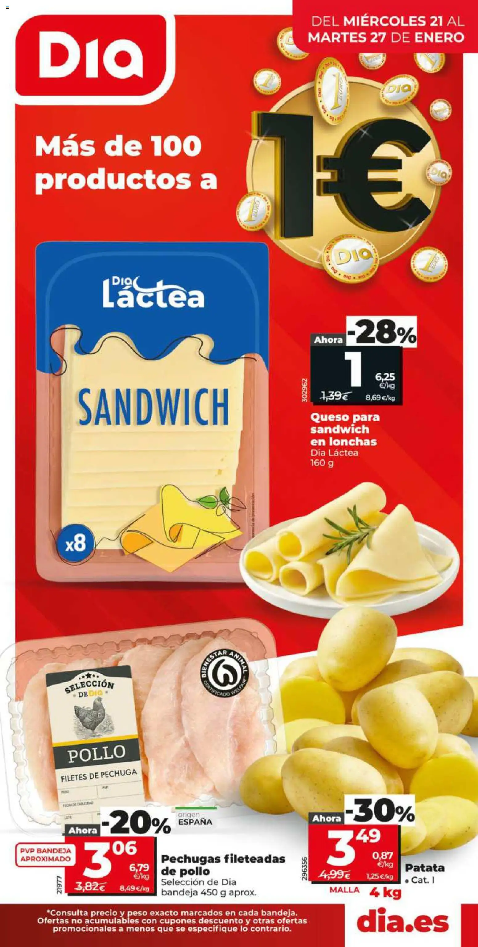 Dia - folleto Market │ válido desde el 21.01.2026 | Página: 1 | Productos: Queso, Peso, Bandeja