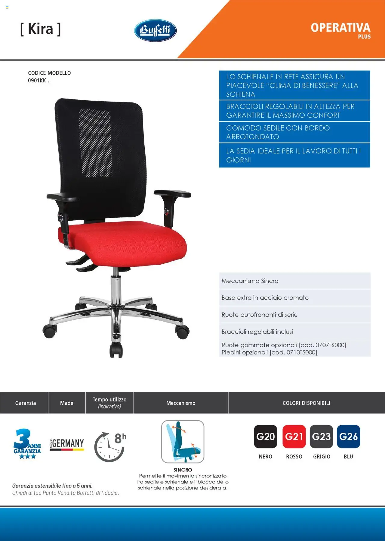 Volantino Buffetti del 28.06.2025 | Pagina: 131 | Prodotti: Braccioli, Sedia