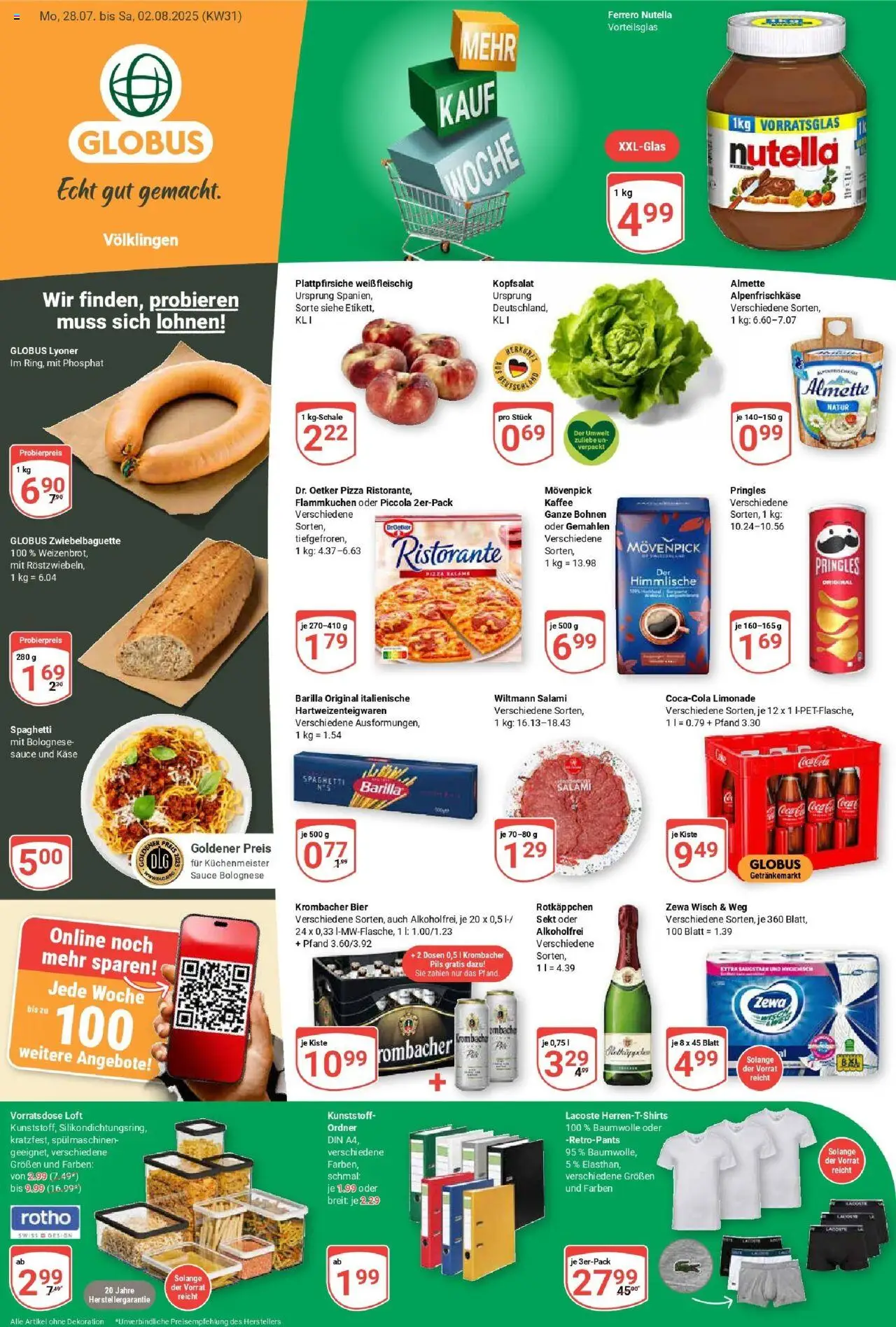 Globus prospekt Völklingen	 - gültig ab dem 28.07.2025 | Seite: 3 | Produkte: Bier, Coral, Pils, Krombacher