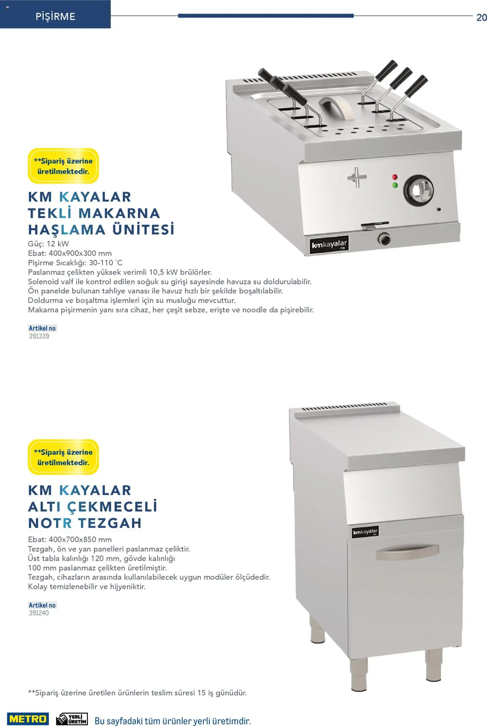 Metro - Profesyonel Çözümler - 26.12.2025 tarihinden itibaren geçerlidir | Sayfa: 20 | Ürünler: Erişte, Makarna, Su