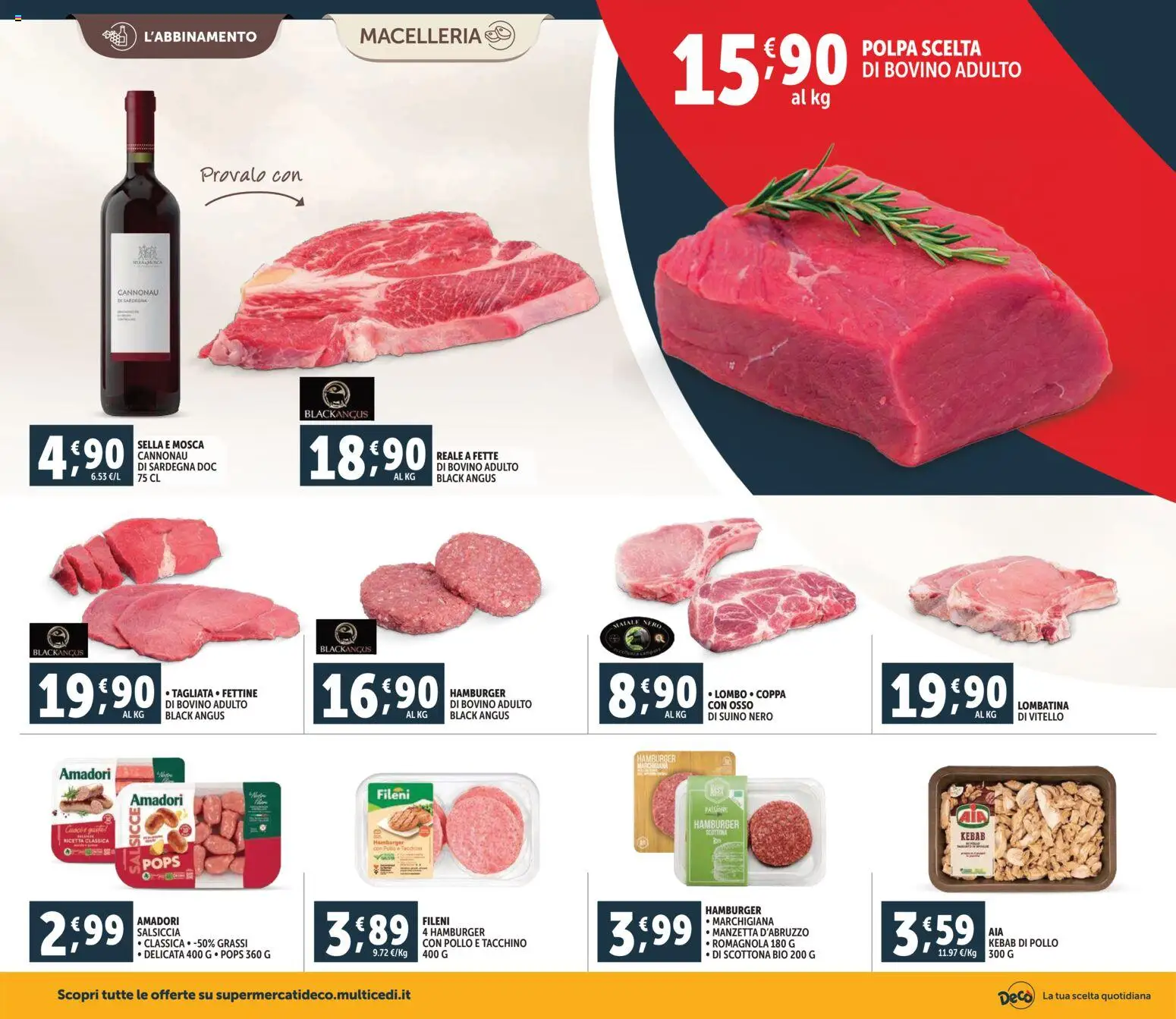 Volantino Decò del 20.01.2026 | Pagina: 4 | Prodotti: Pollo, Suino, Tacchino, Hamburger