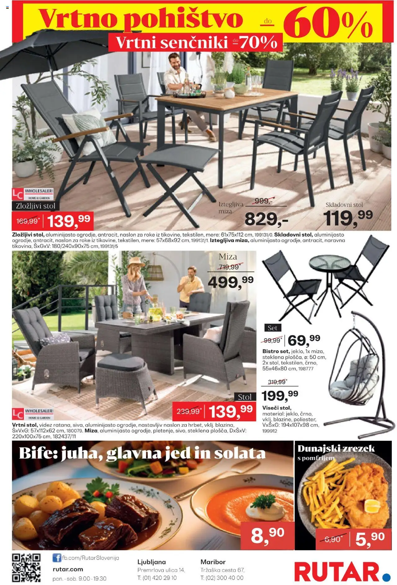 Rutar katalog │ velja od 20.08.2025 | Stran: 24 | Izdelki: Pohištvo, Miza, Stol, Solata