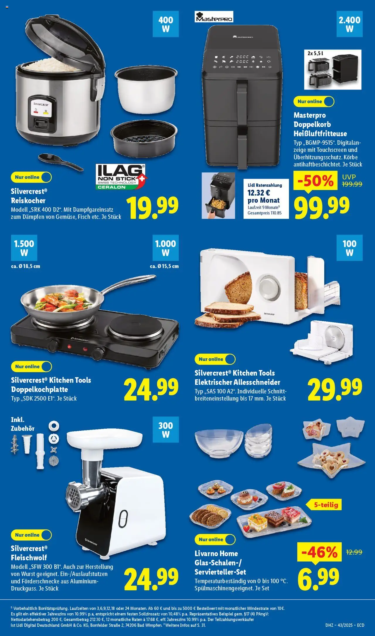 Lidl - Prospekt – gültig ab 20.10.2025 | Seite: 19 | Produkte: Bad, Fisch, Wurst, Heißluftfritteuse