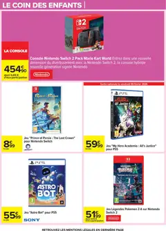 Carrefour - Prévisualisation de Carrefour catalogue semaine 6 valide à partir de 03.02.2026 | Page: 32 | Produits: console Nintendo Switch, Jus, Thé