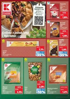 Lisnato tijesto, Puff pastry 275 g - Pregled kataloga iz trgovine Kaufland, vrijedi od 12.11.2025 | Stranica: 7 | Proizvodi: Lisnato tijesto, Grožđice, Orah