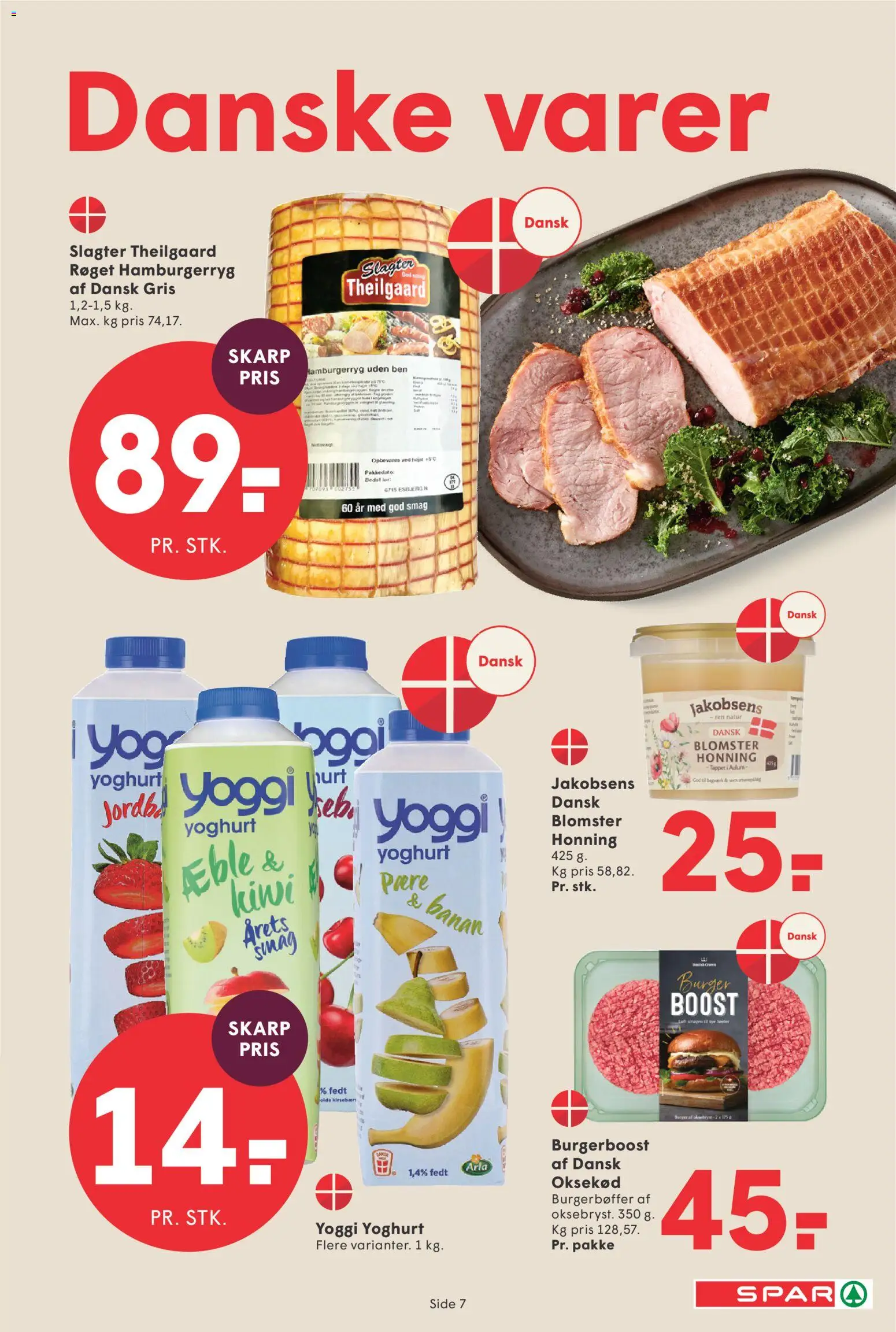 Spar tilbudsavis – gyldig fra 13.02.2026 | Side: 7 | Produkter: Yoghurt, Kiwi, Kirsebær, Honning