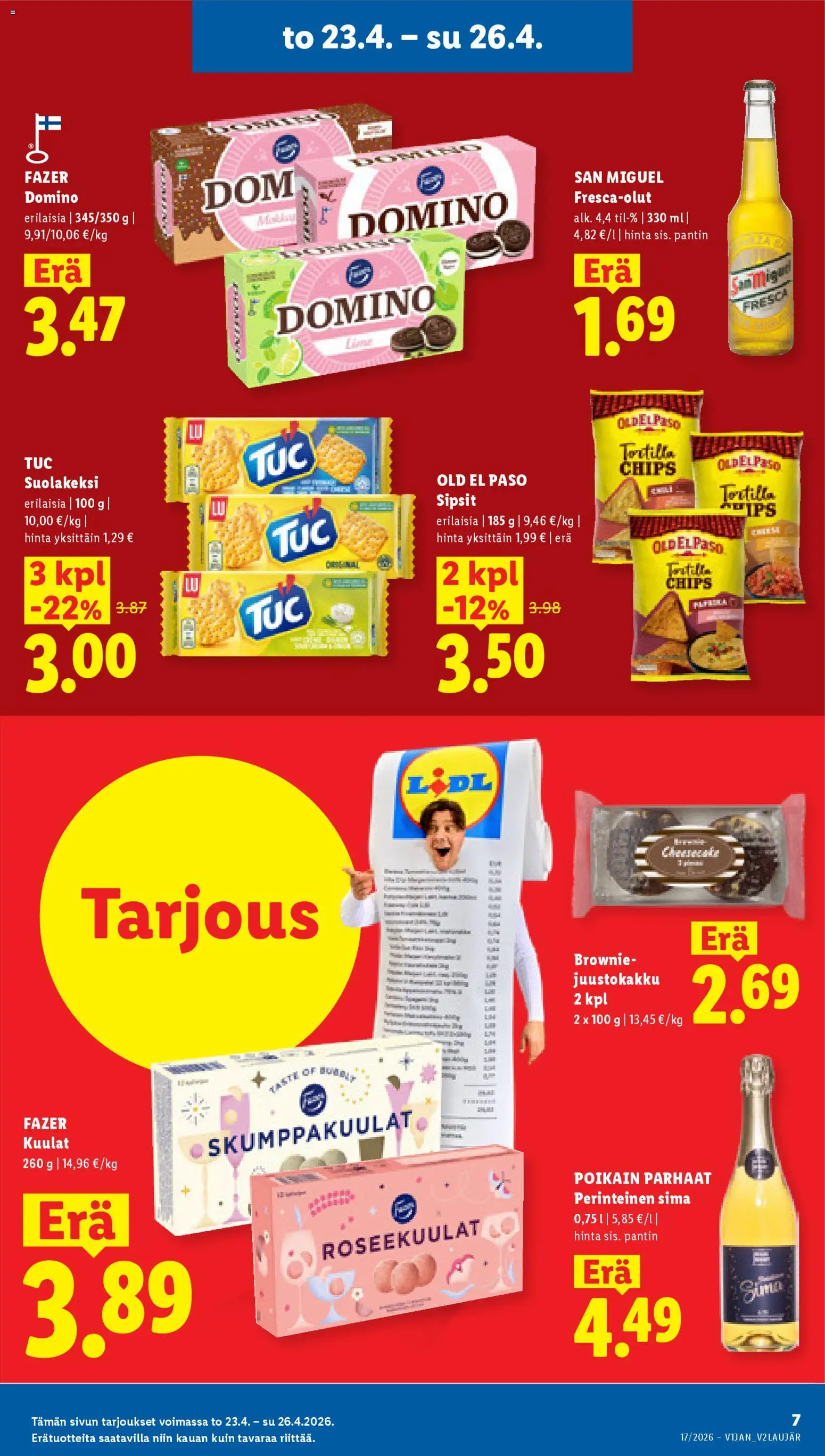 Lidl tarjoukset - Rovaniemi – voimassa 23.04.2026 alkaen | Sivu: 7 | Tuotteet: Tortilla