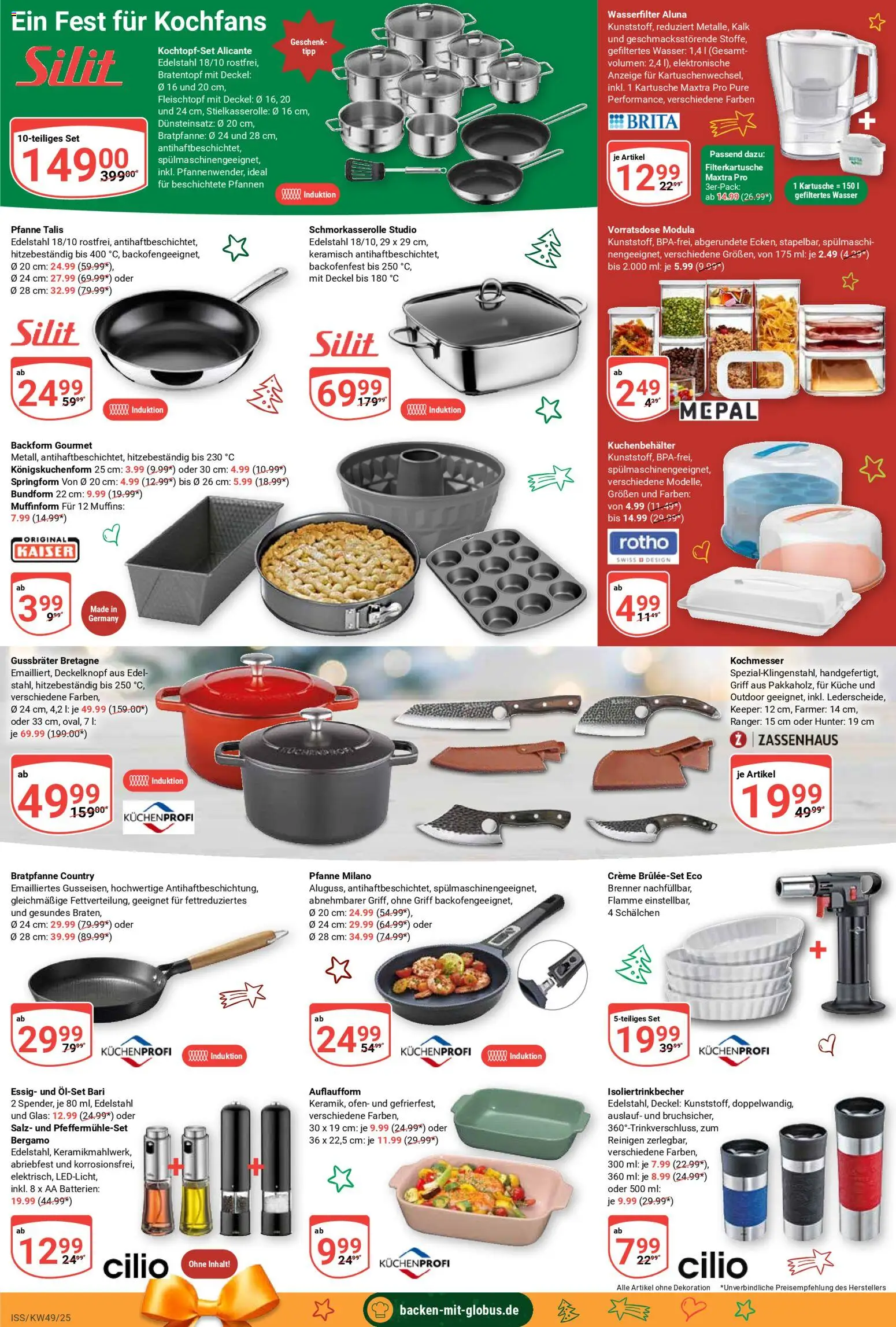 Globus Prospekt 	 – gültig ab 01.12.2025 | Seite: 26 | Produkte: Ofen, Batterien, Wasser, Salz