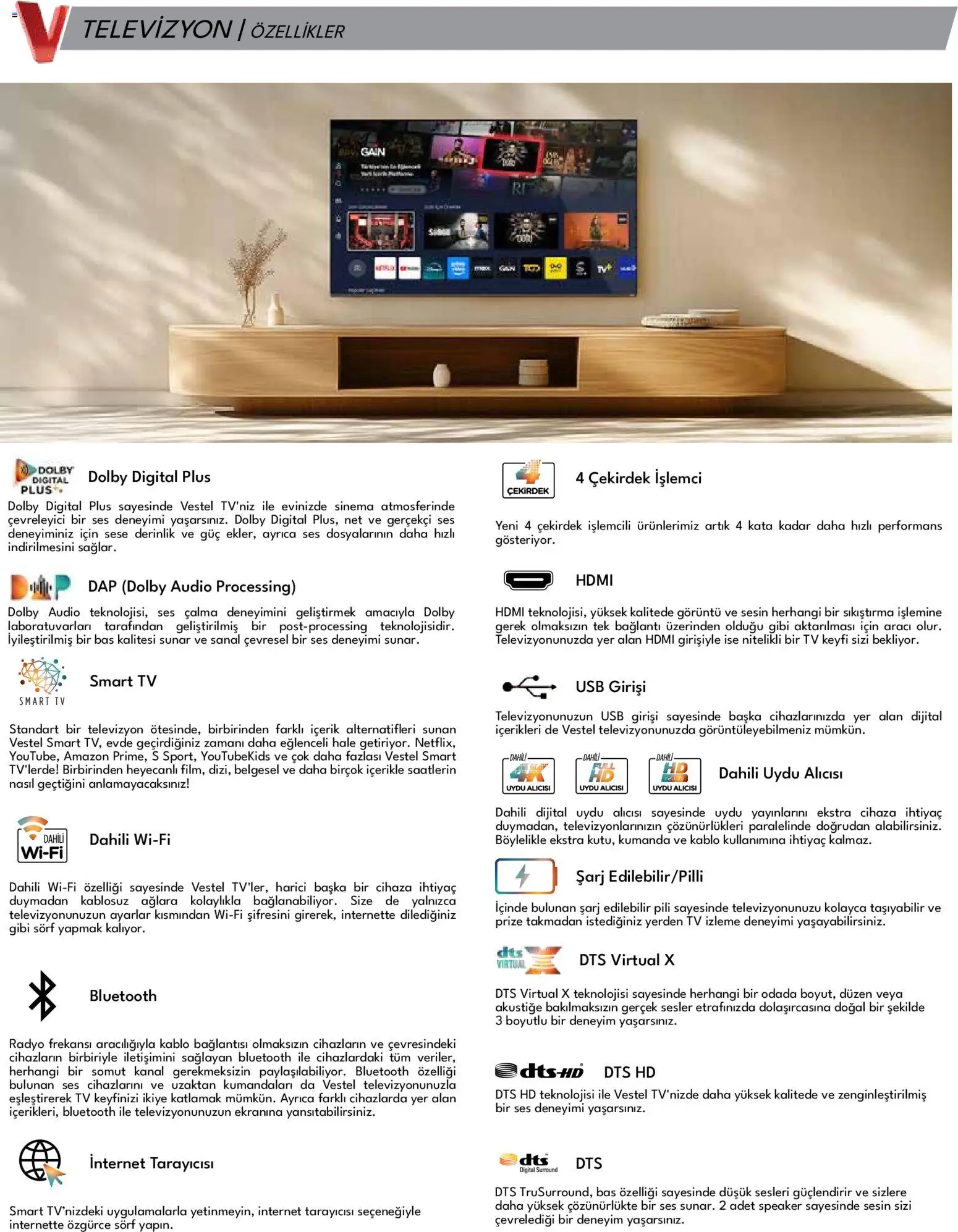 Vestel - Tüketici Elektroniği - 01.03.2026 tarihinden itibaren geçerlidir | Sayfa: 3 | Ürünler: TV, Radyo, Kablo, USB