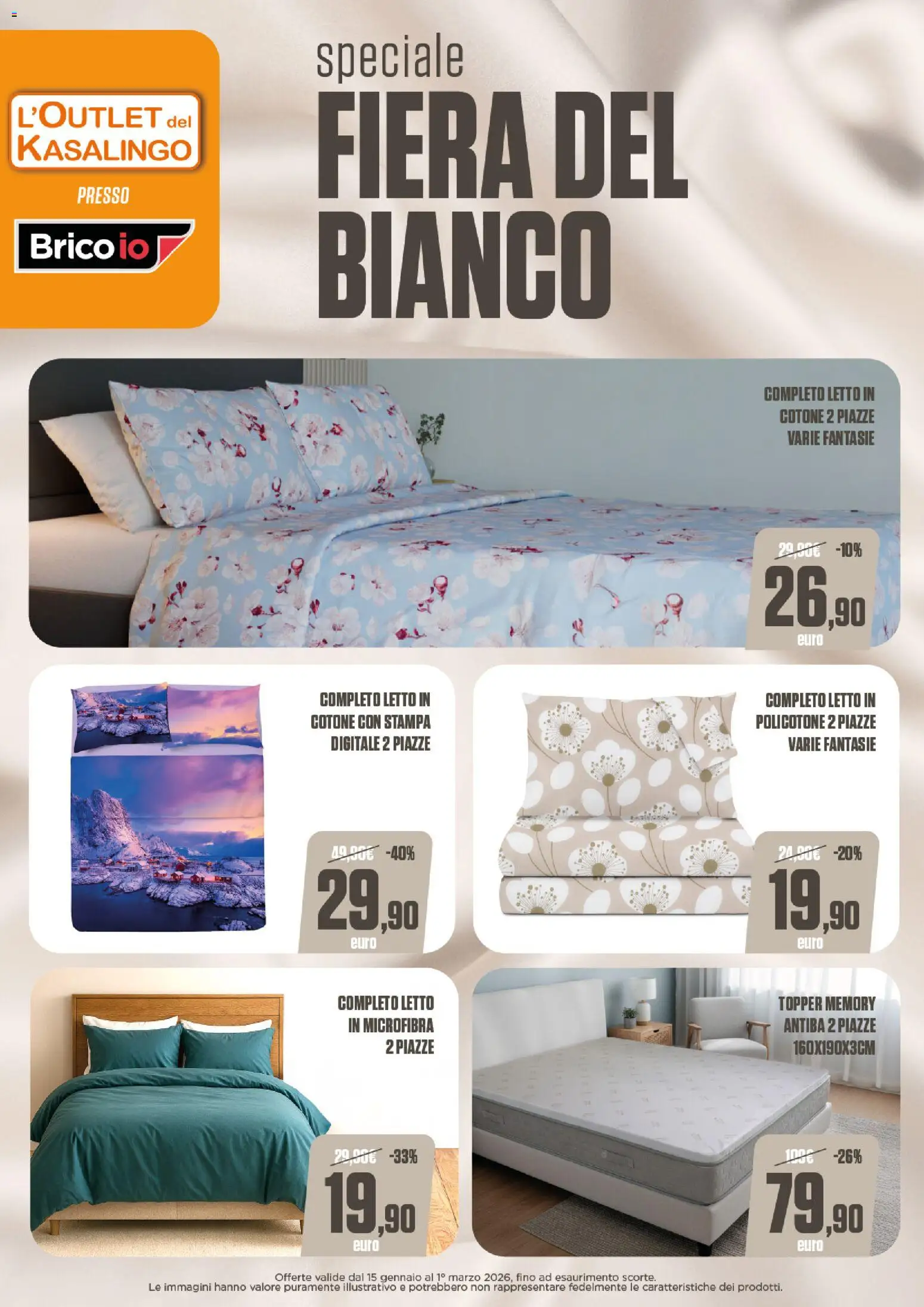Volantino Brico io del 15.01.2026 | Pagina: 7 | Prodotti: Stampa, Letto