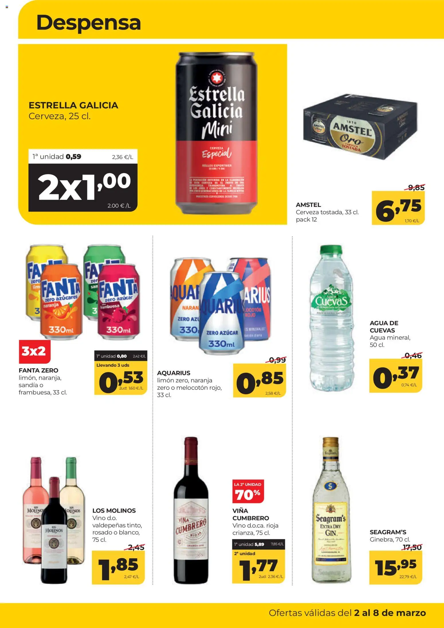 Alimerka folleto Asturias │ válido desde el 02.03.2026 | Página: 14 | Productos: Vino, Cerveza, Sandía