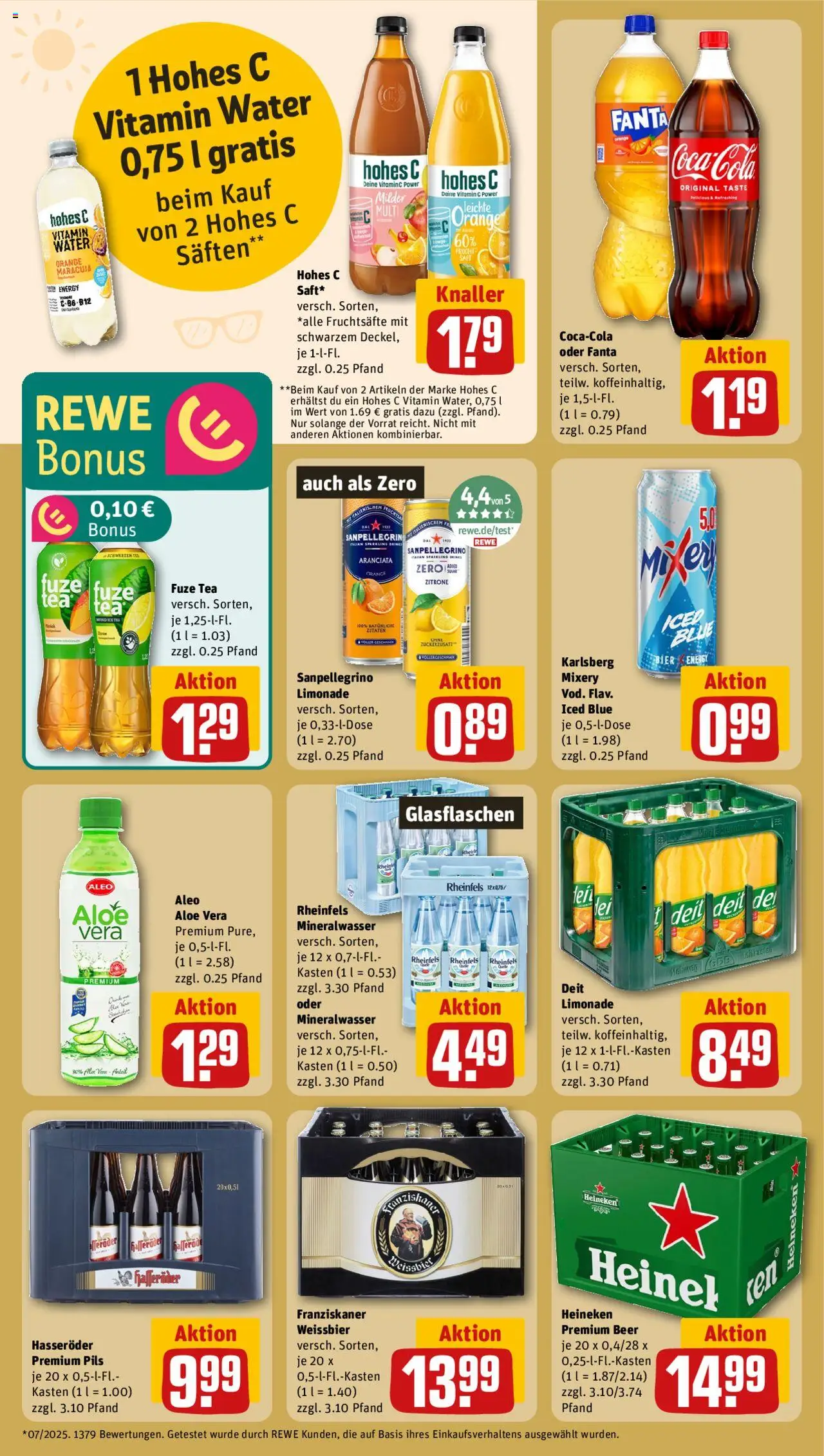 Rewe ihr Kaufpark Prospekt 	 - gültig ab dem 25.08.2025 | Seite: 20 | Produkte: Franziskaner, Mixer, Weißbier, Mineralwasser