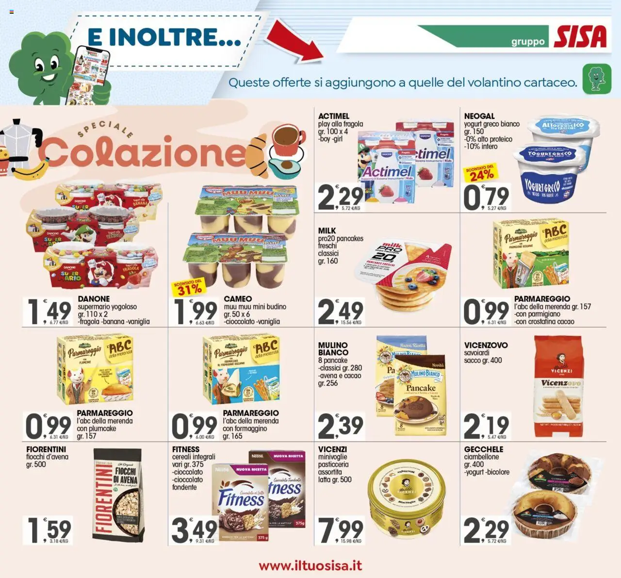 Volantino SISA del 12.09.2025 | Pagina: 14 | Prodotti: Yogurt greco, Yogurt, Cacao, Parmigiano