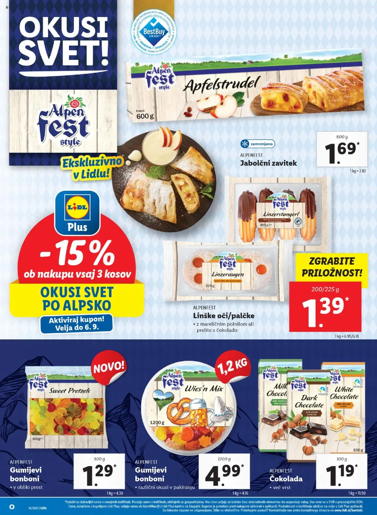 Lidl katalog │ velja od 28.08.2025 | Stran: 54 | Izdelki: Bonboni, Cokolada
