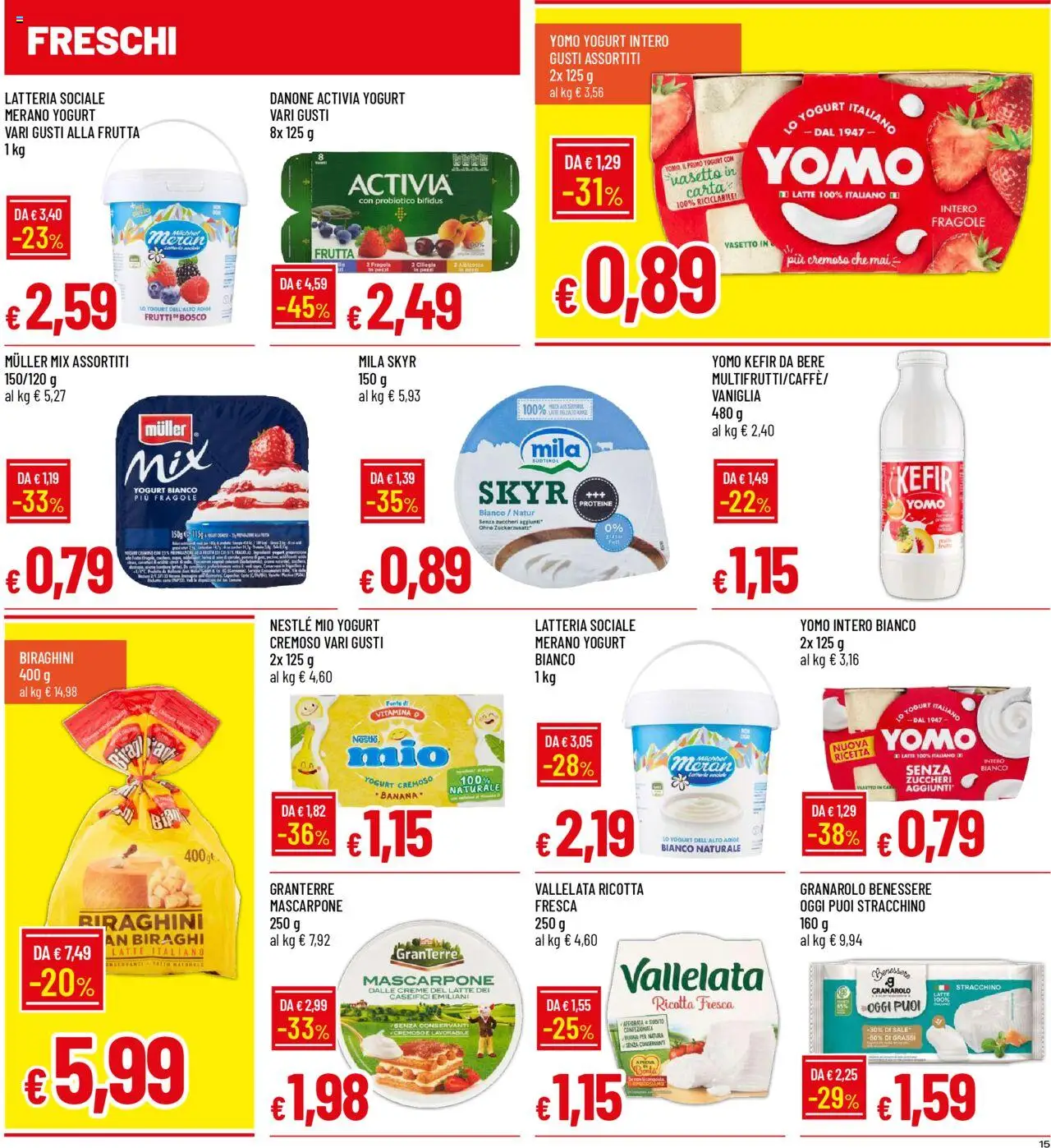 Volantino Galassia del 23.10.2025 | Pagina: 15 | Prodotti: Sale, Stracchino, Ricotta, Mascarpone