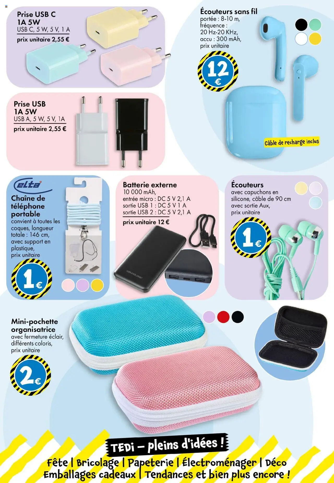  | Page: 25 | Produits: Téléphone, Écouteurs, USB, Portable