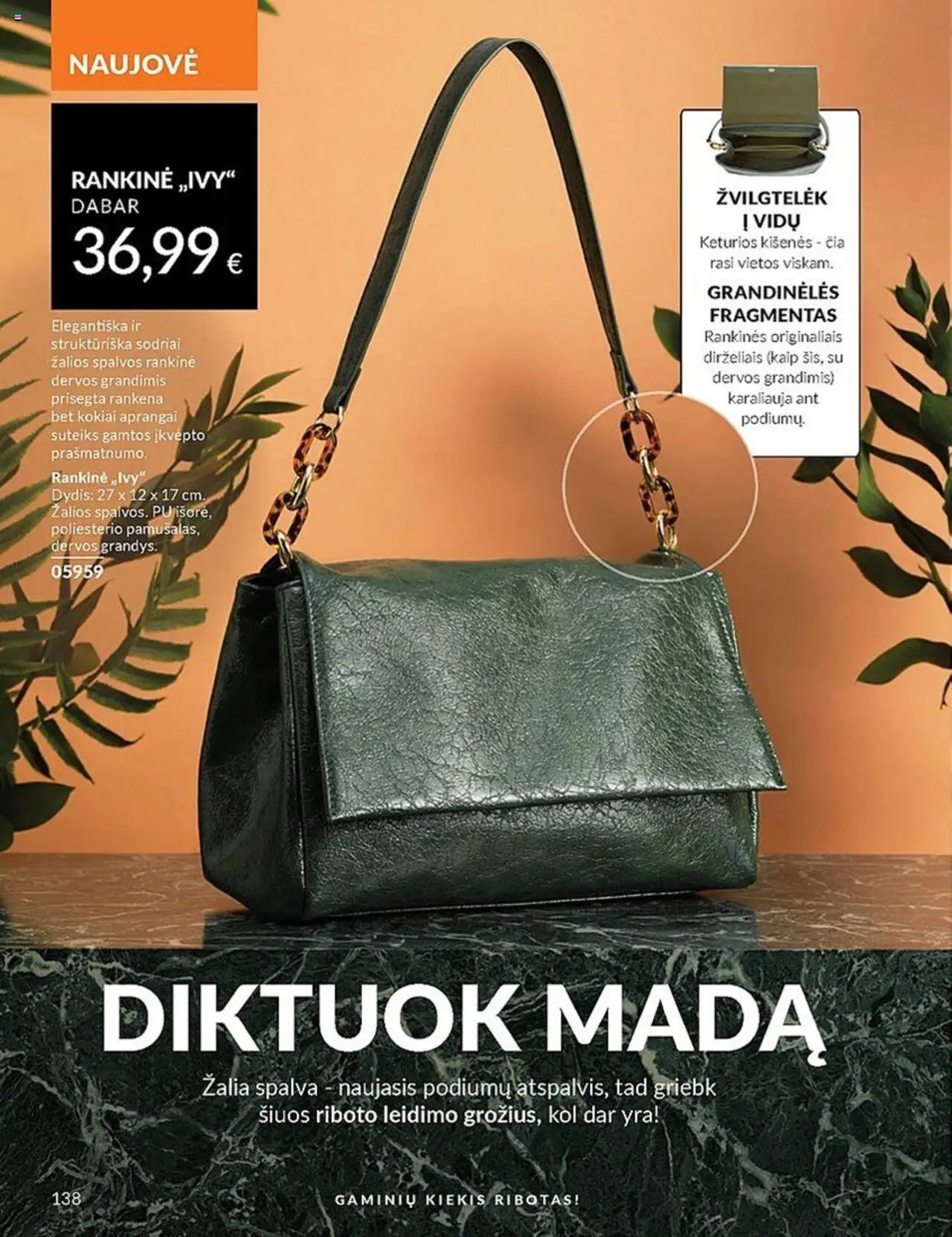 AVON leidinys│galioja nuo 01.07.2025 | Puslapis: 138 | Prekių: Rankinė