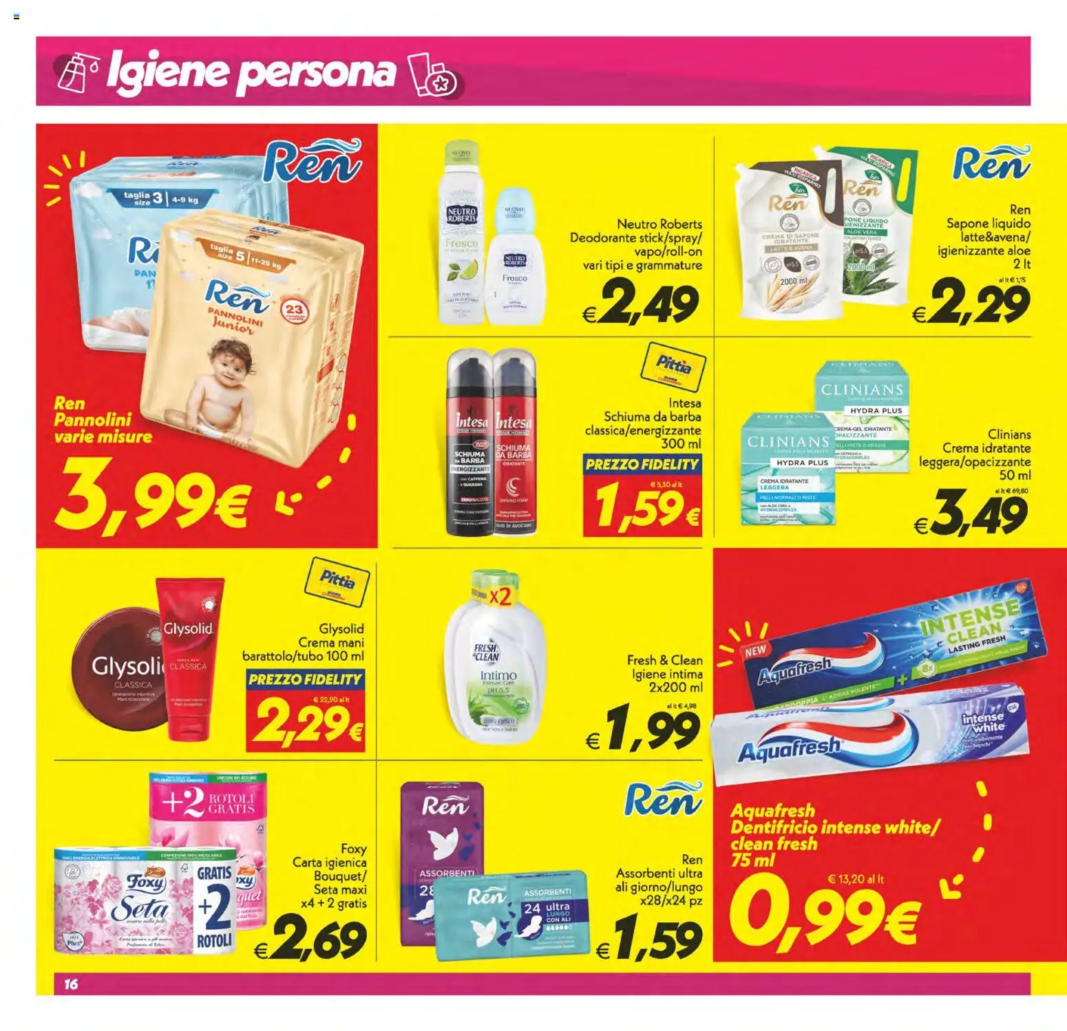 Volantino SuperConveniente del 24.02.2026 | Pagina: 16 | Prodotti: Crema, Dentifricio, Avocado, Aloe vera