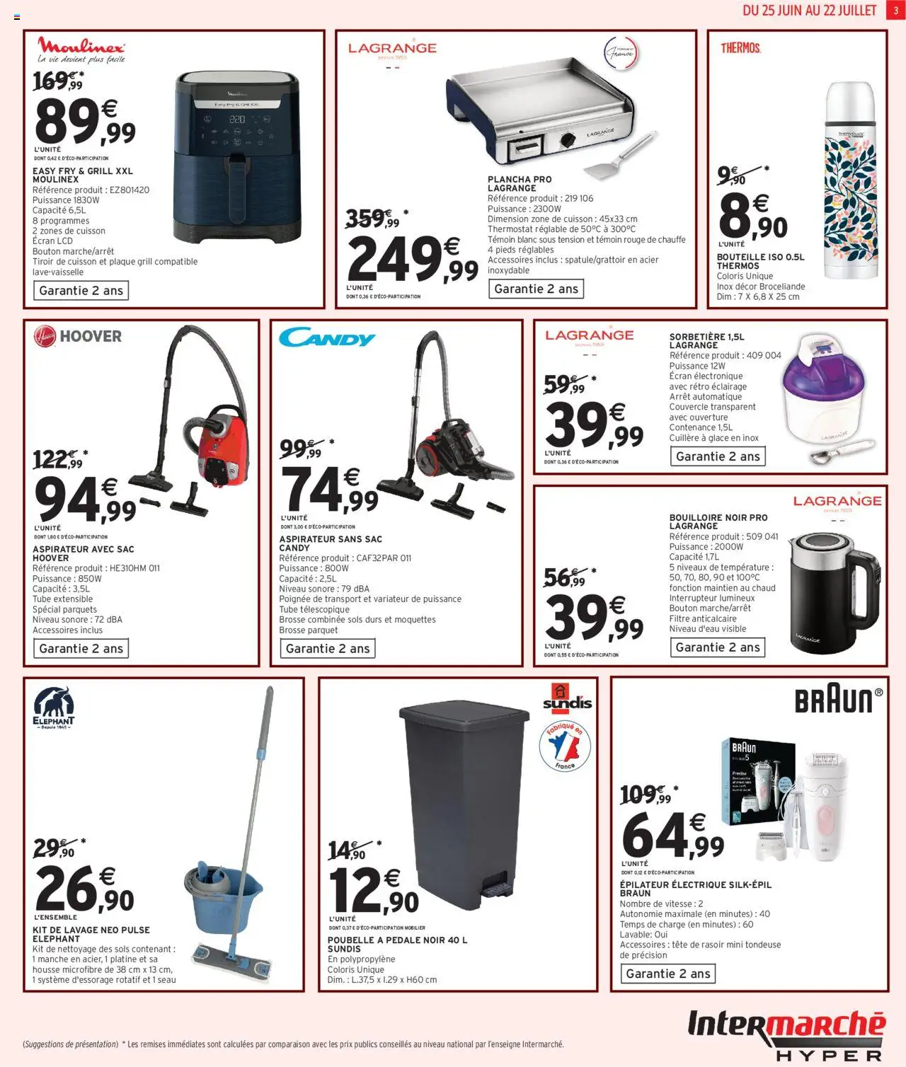  | Page: 3 | Produits: Thermos, Sac, Aspirateur sans sac, Tondeuse
