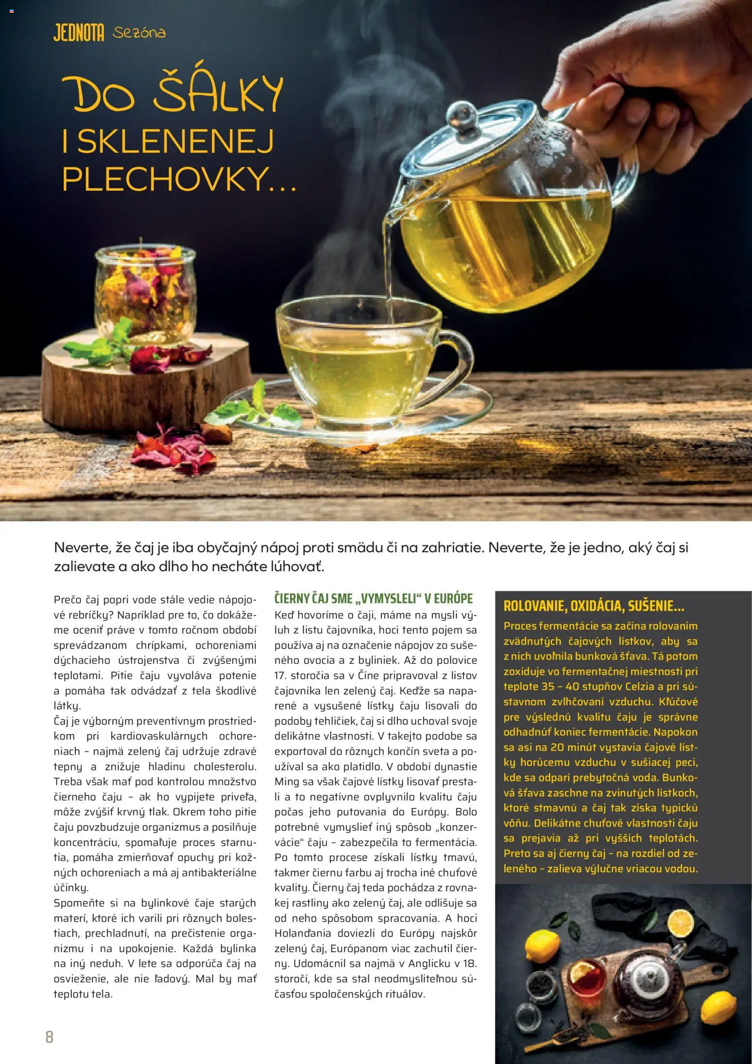 Nové COOP Jednota akcie – leták je platný od 01.02.2026 | Strana: 8 | Produkty: Čaj