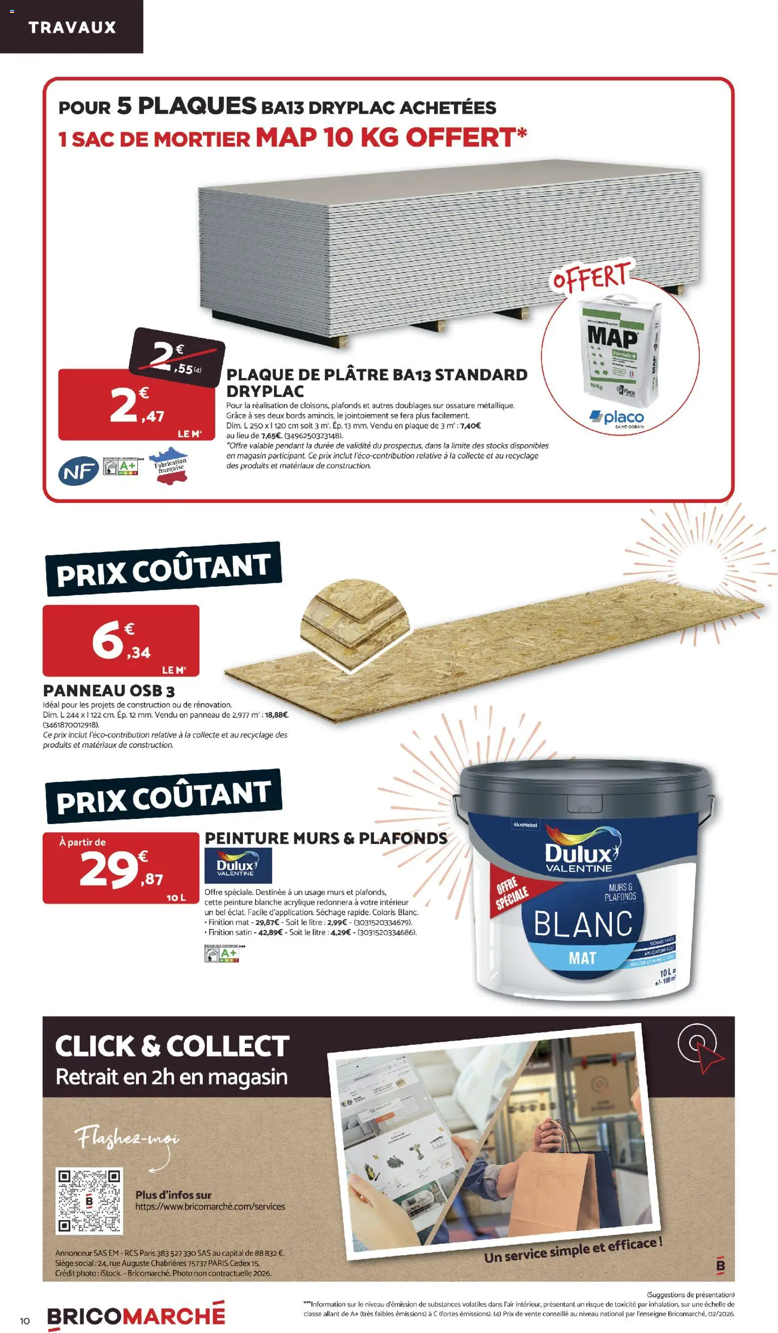 {H1} | Page: 10 | Produits: Sac, Mortier, Masque, Plâtre