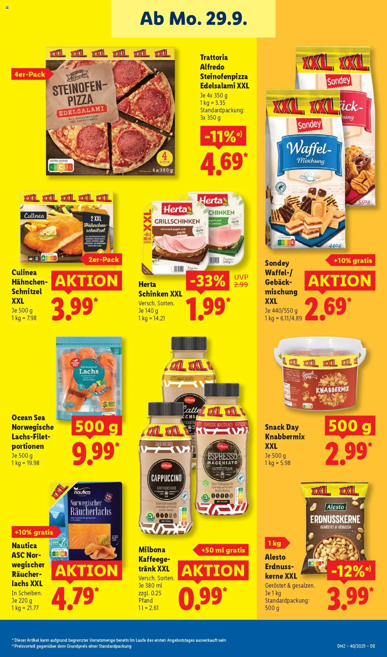 Lidl Prospekt 	 – gültig ab 29.09.2025 | Seite: 21 | Produkte: Hahnchen, Schnitzel, Räucherlachs, Schinken