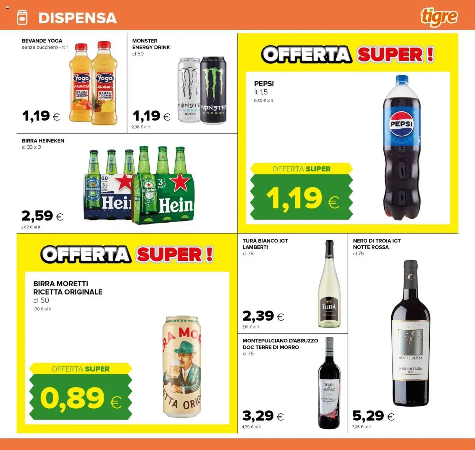 Volantino Tigre del 16.01.2026 | Pagina: 11 | Prodotti: Zucchero, Ananas, Arancia, Pepsi