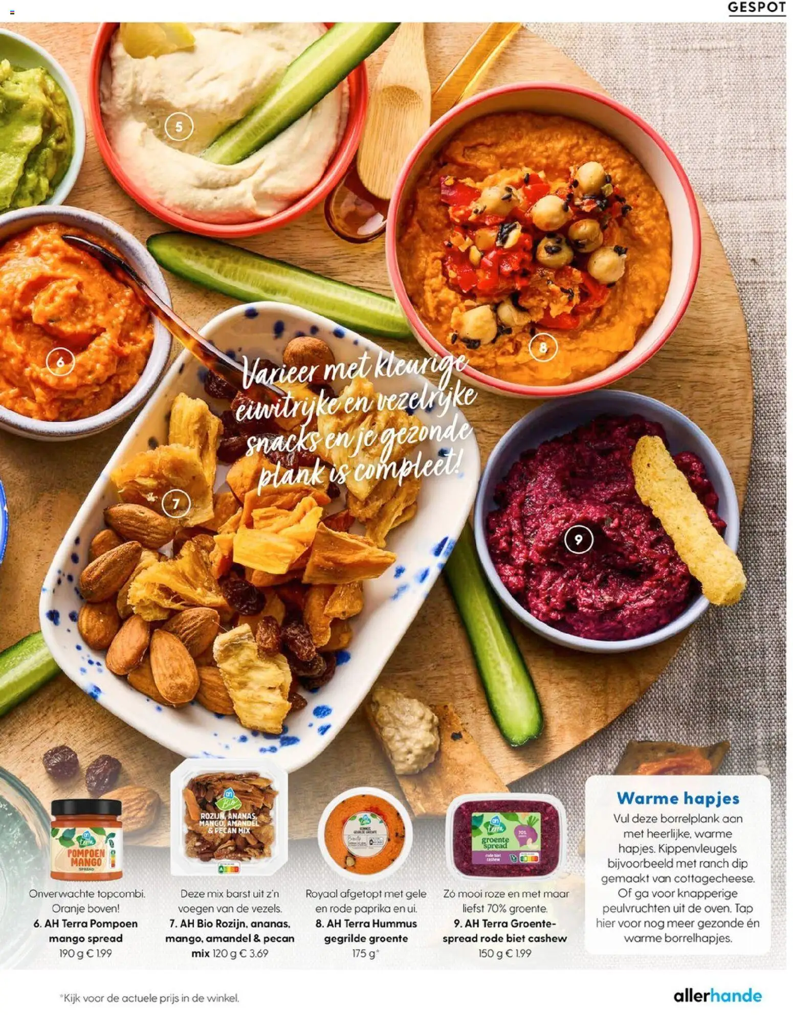 {H1} | Pagina: 127 | Producten: Snacks, Pompoen, Dip, Mango