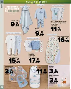 Vista previa Carrefour Bebé válido desde el 25.02.2026 | Página: 34 | Productos: Chaqueta, Pijama, Saco de dormir, Peleles