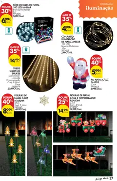 Pré-visualização CONJUNTO ILUMINAÇÃO DE NATAL ANILAR, 100 LEDs Branco/Multicores 10m 965618 válido de 11.11.2025 | Página: 27