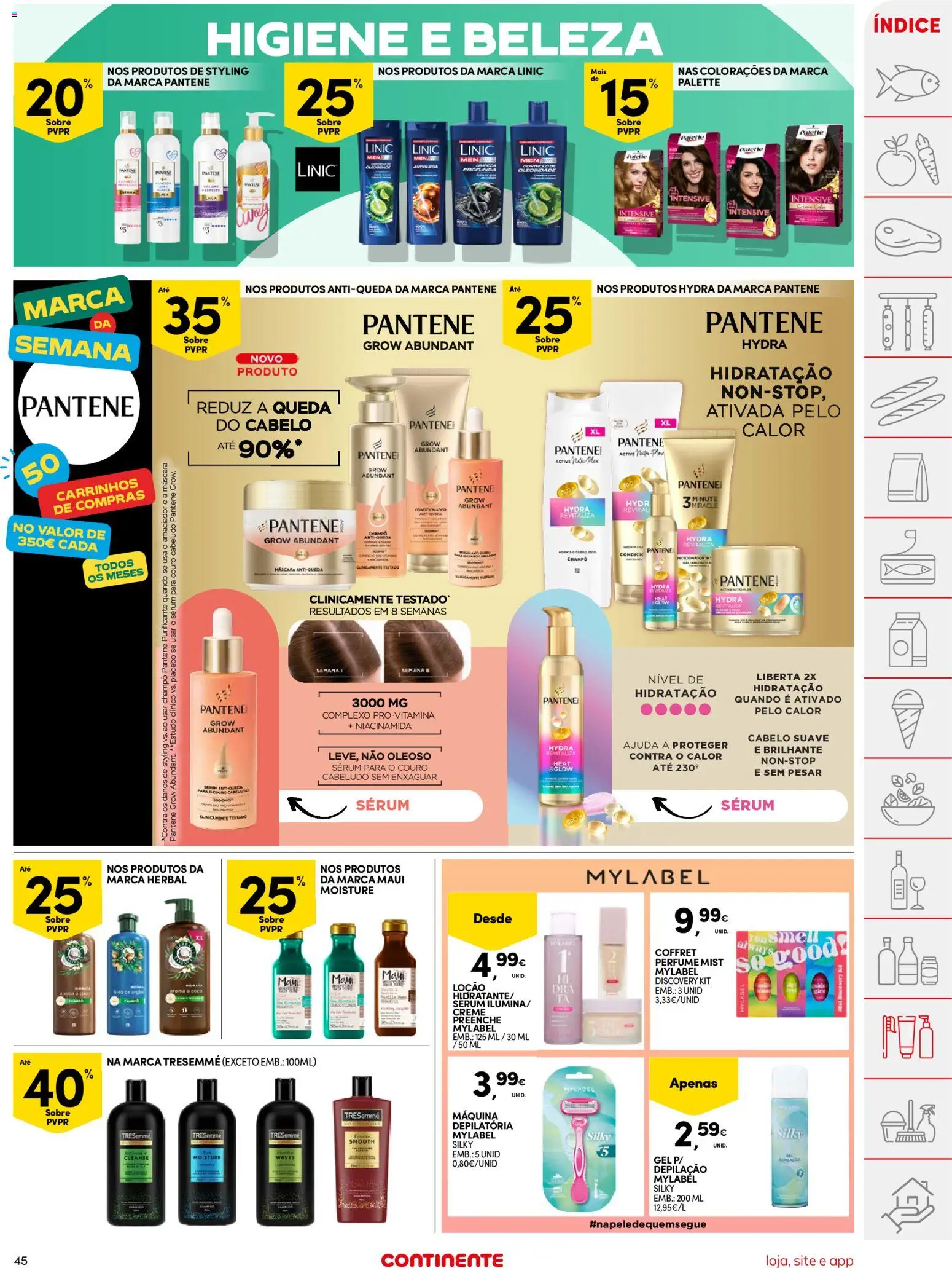 Continente folheto │ válido de 10.03.2026 | Página: 45 | Produtos: Perfume, Sérum, Creme