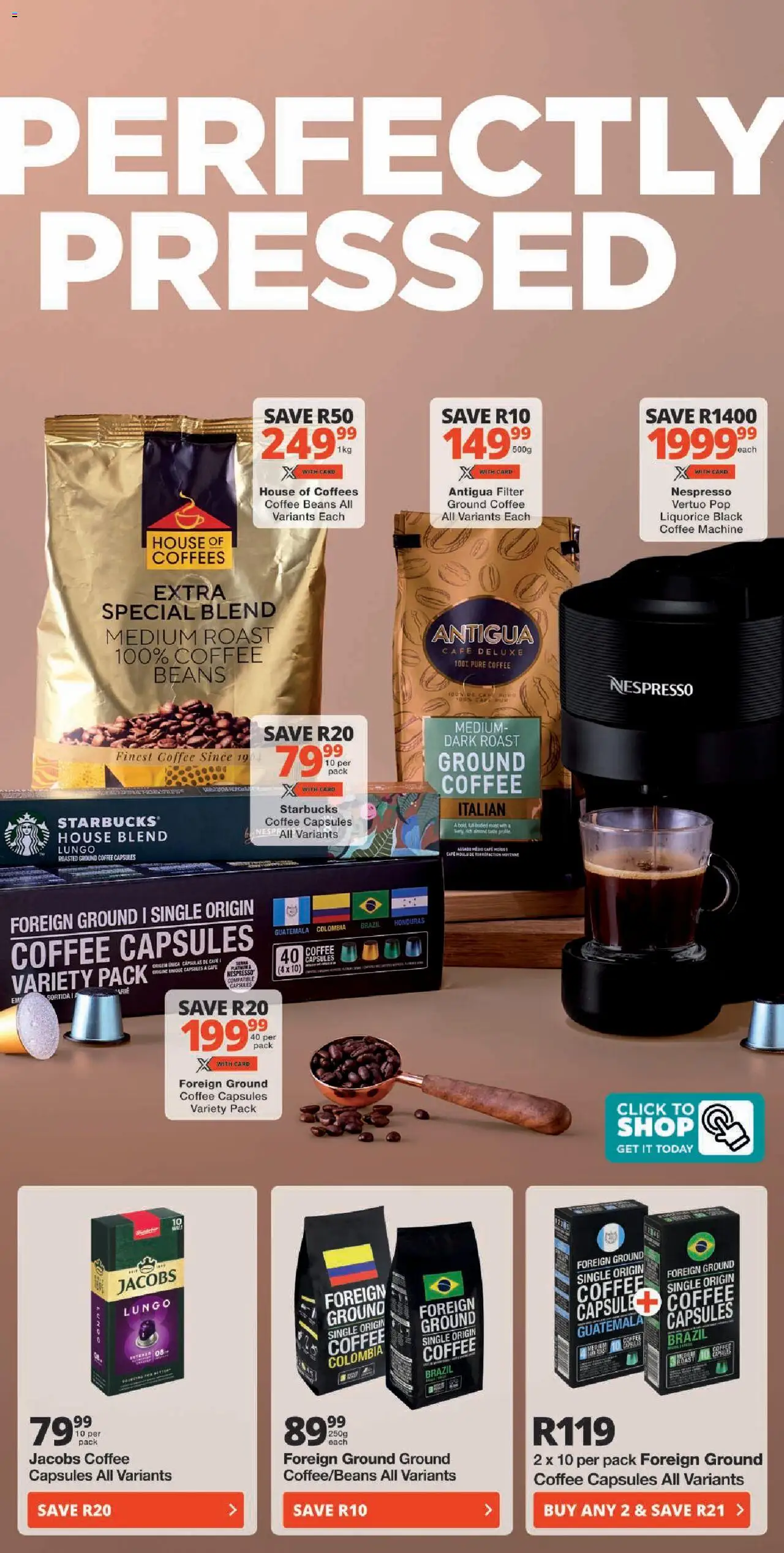 Checkers Eastern Cape - Coffee Promotion │ valid from 21.07.2025 | Page: 2 | Products: Beans, Coffee