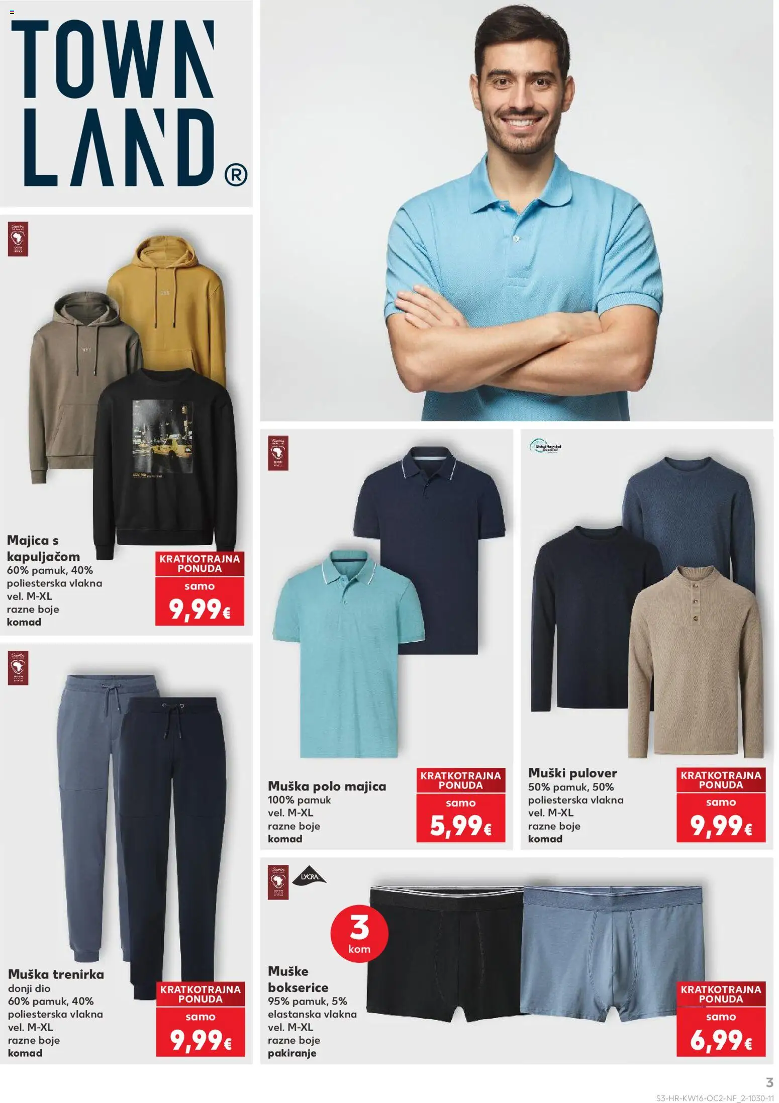 Kaufland HR akciós ujság - amely érvényes a következő dátumtól: 15.04.2026 | Oldal: 3 | Termékek: Dió, Pulóver