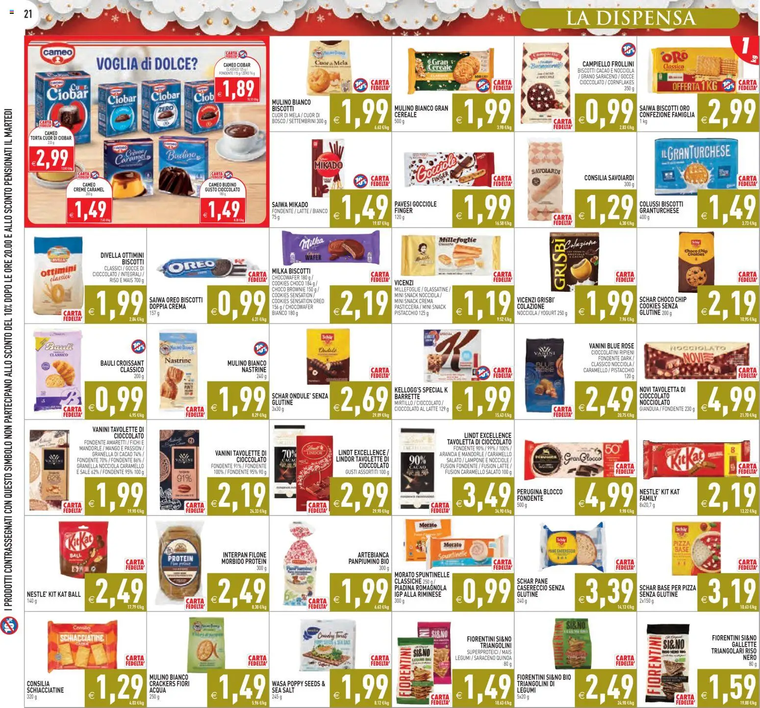 Volantino PIM Supermercati del 06.12.2025 | Pagina: 21 | Prodotti: Mango, Crackers, Frollini, Quinoa